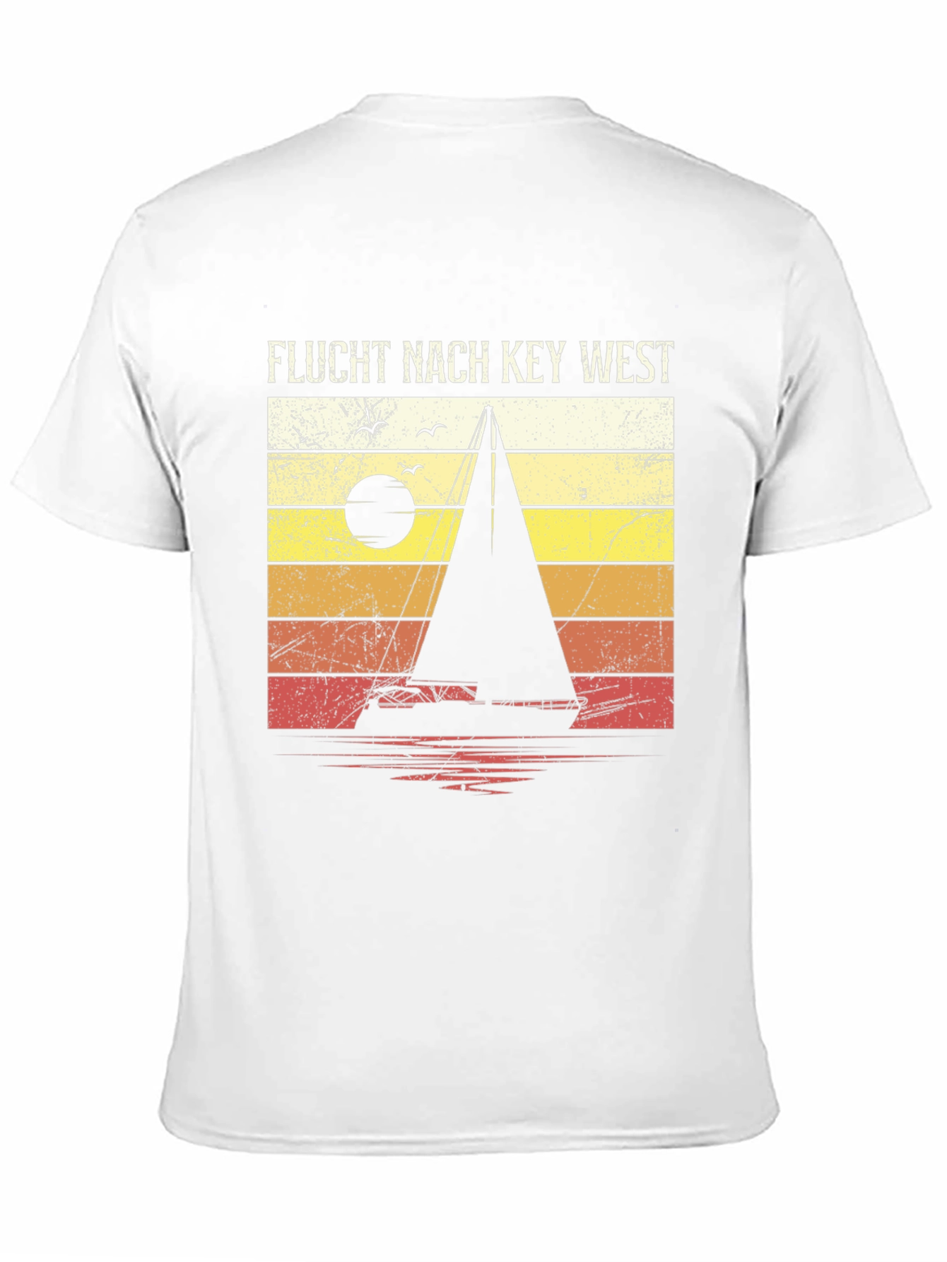 Flucht Nach Key West Sailboat Retro T-Shirt