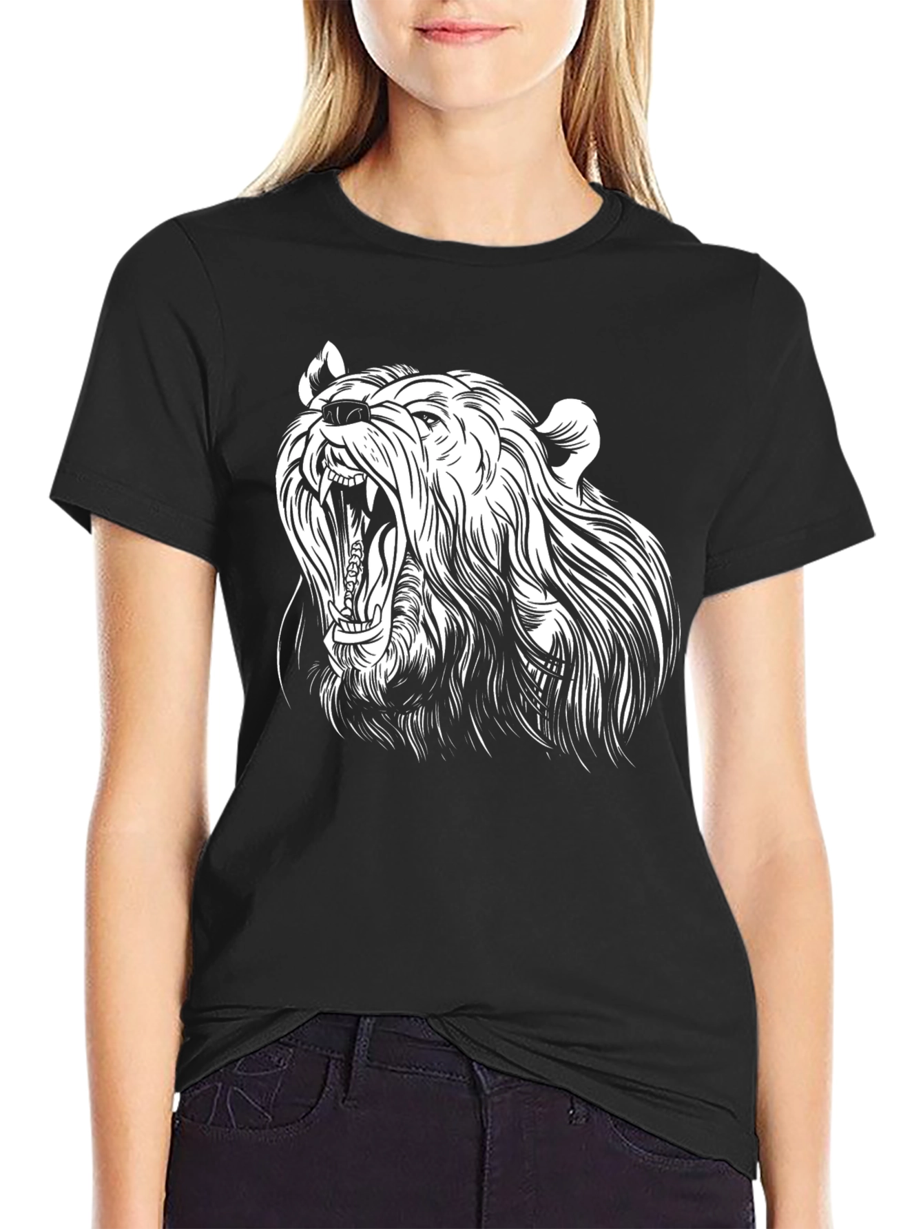Bear Graphic Black T-Shirt