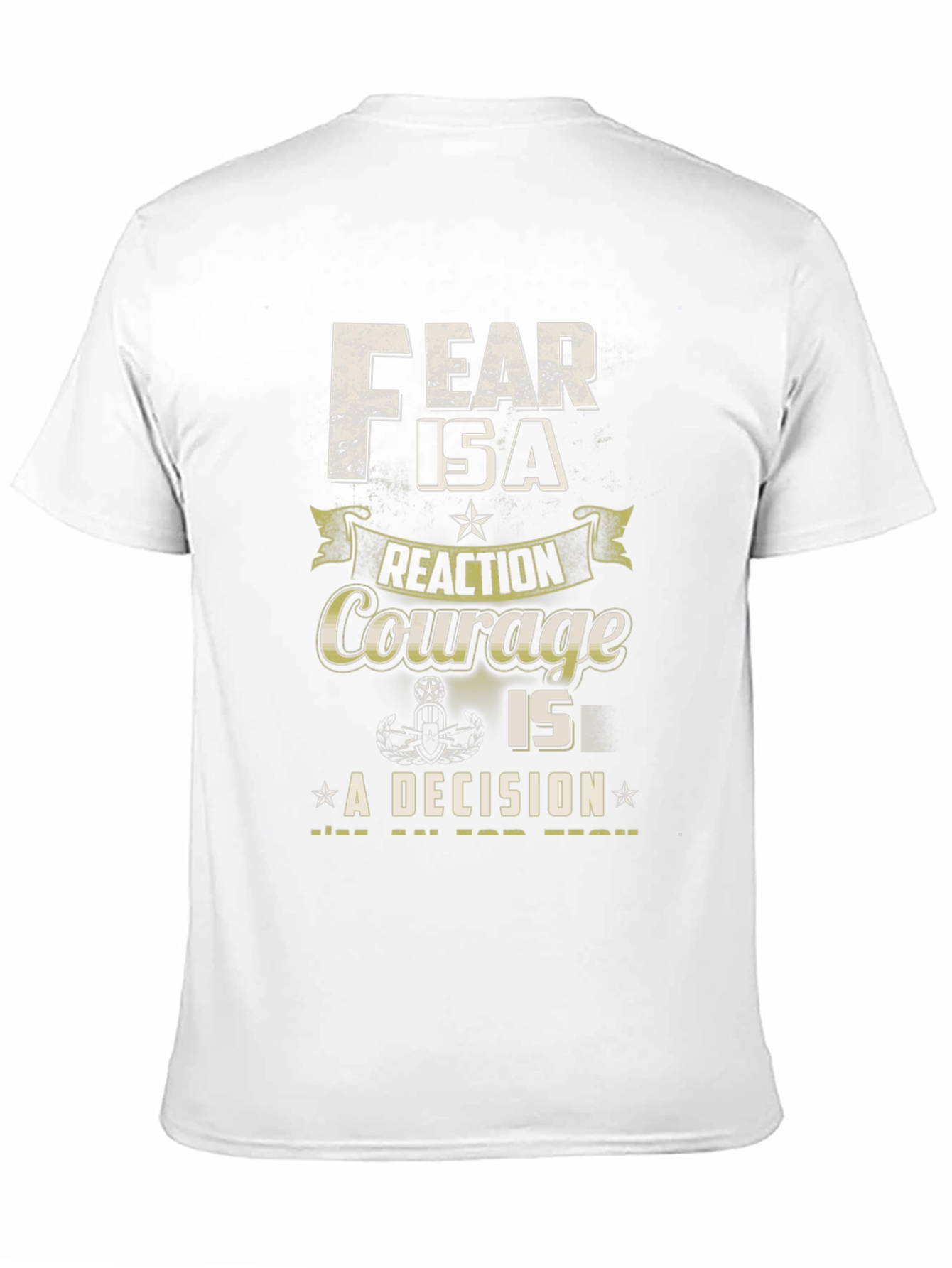 Fear & Courage Graphic Tee - Decision Motivation