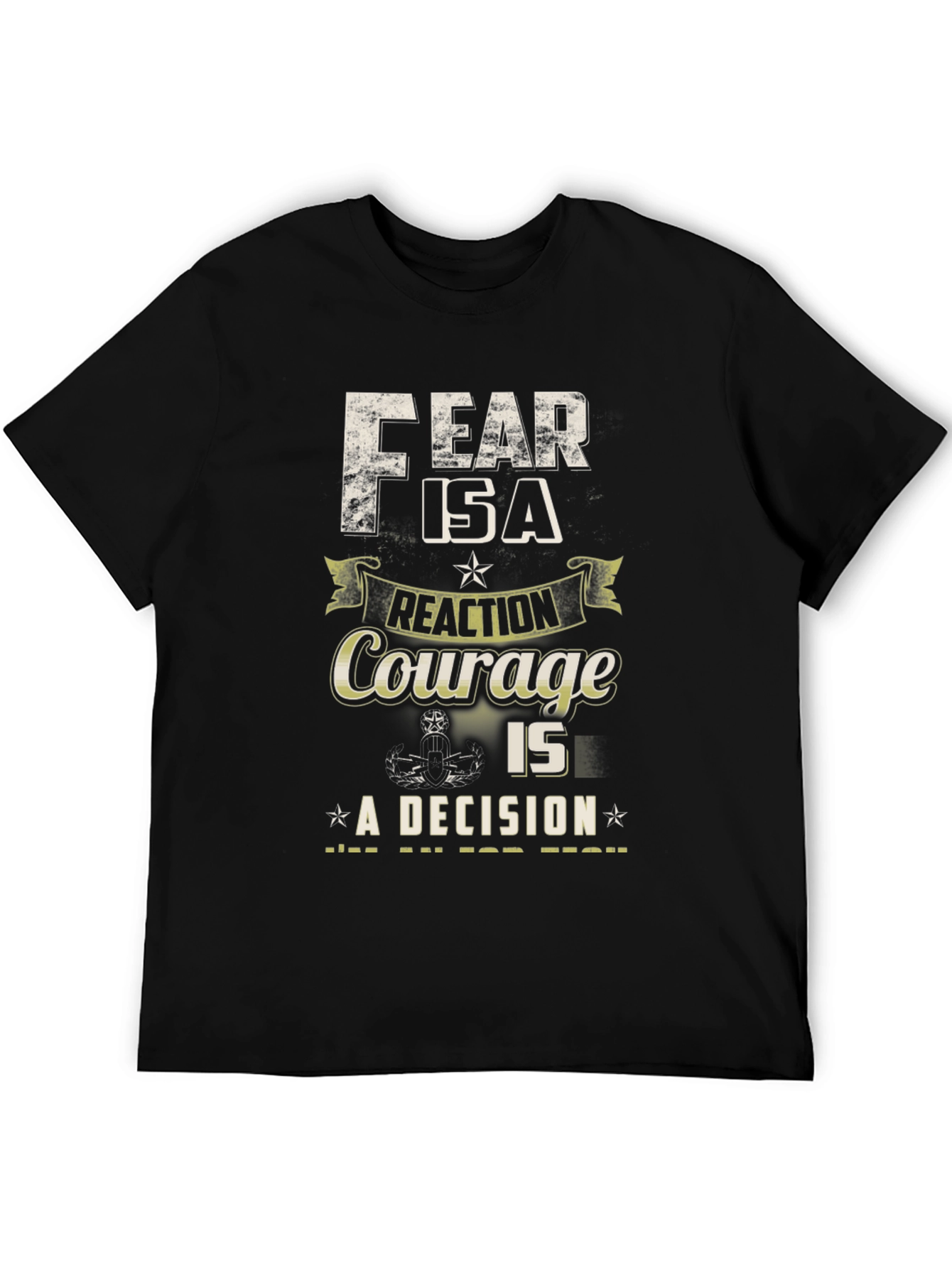 Fear & Courage Graphic Tee - Decision Motivation