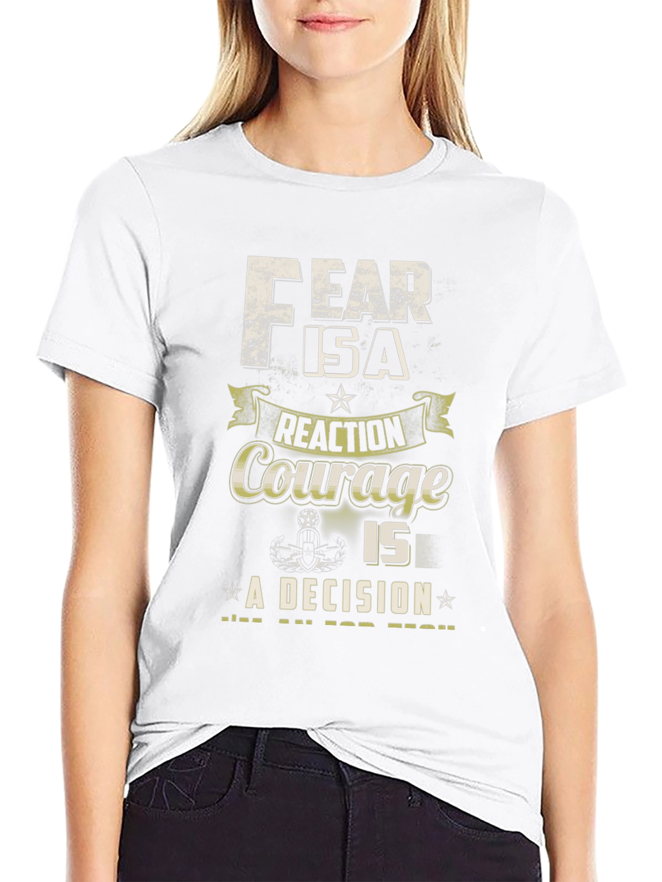 Fear & Courage Graphic Tee - Decision Motivation