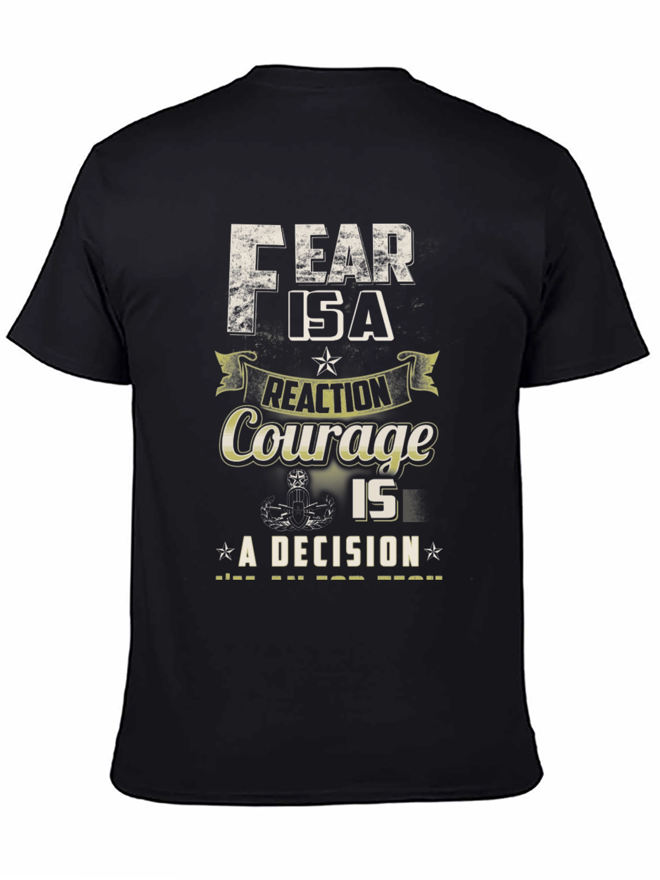 Fear & Courage Graphic Tee - Decision Motivation