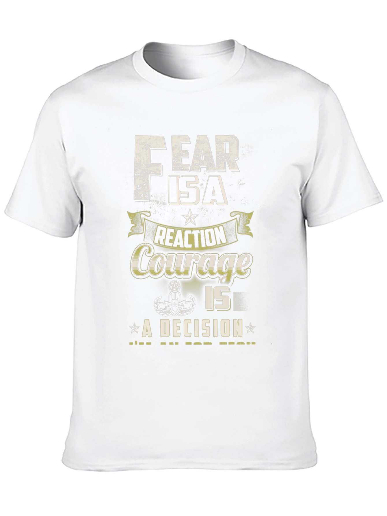 Fear & Courage Graphic Tee - Decision Motivation