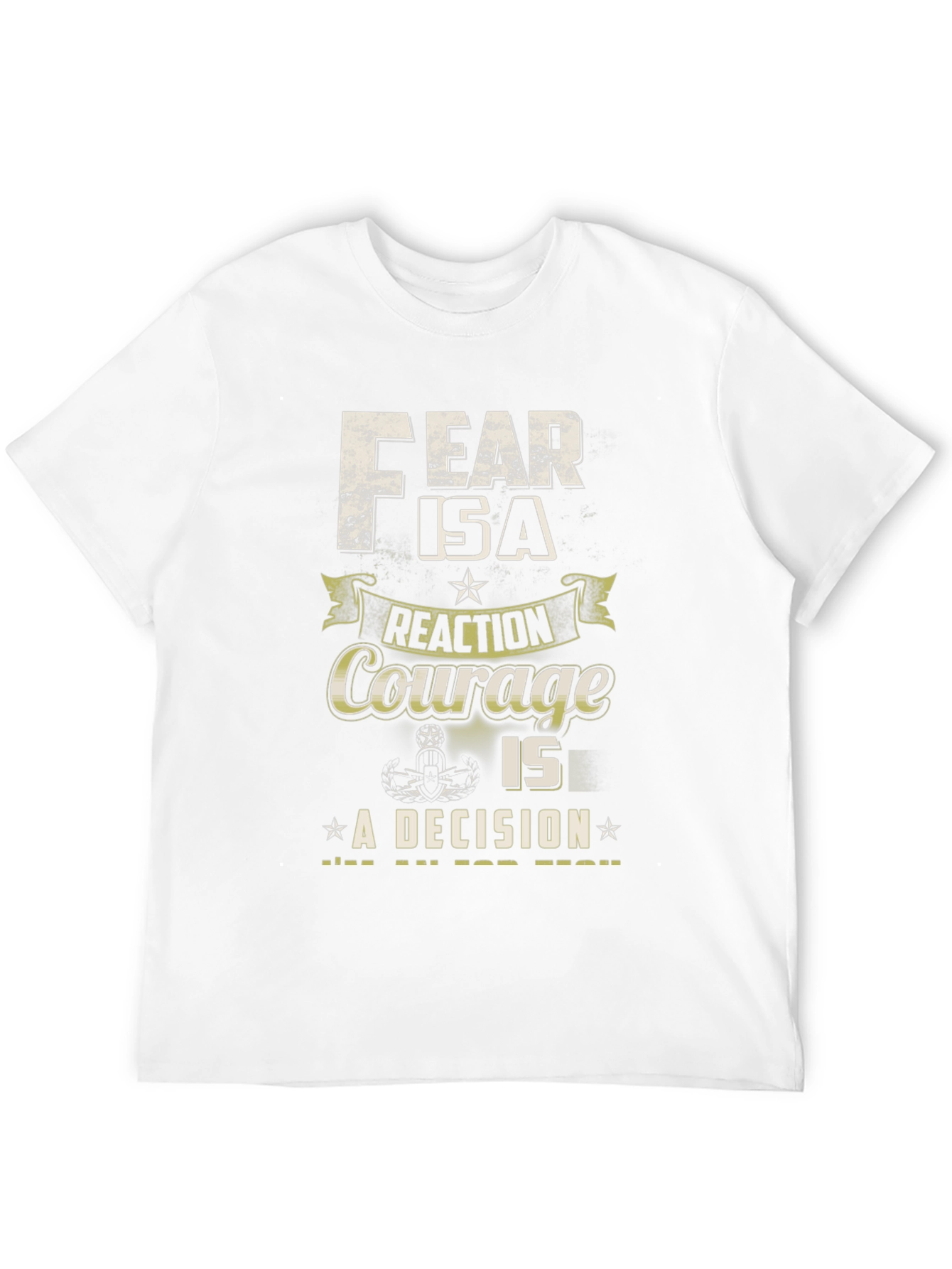 Fear & Courage Graphic Tee - Decision Motivation