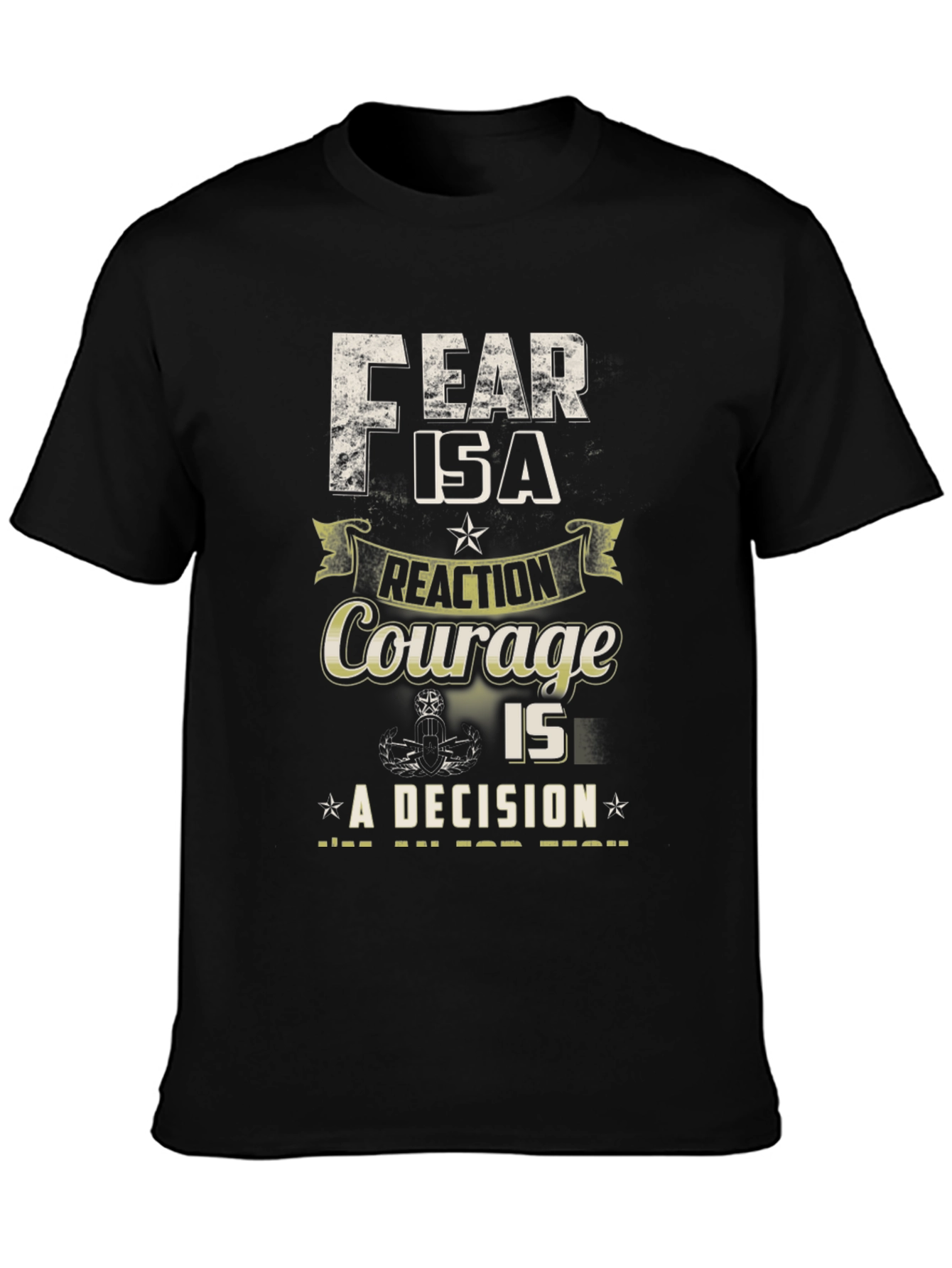 Fear & Courage Graphic Tee - Decision Motivation