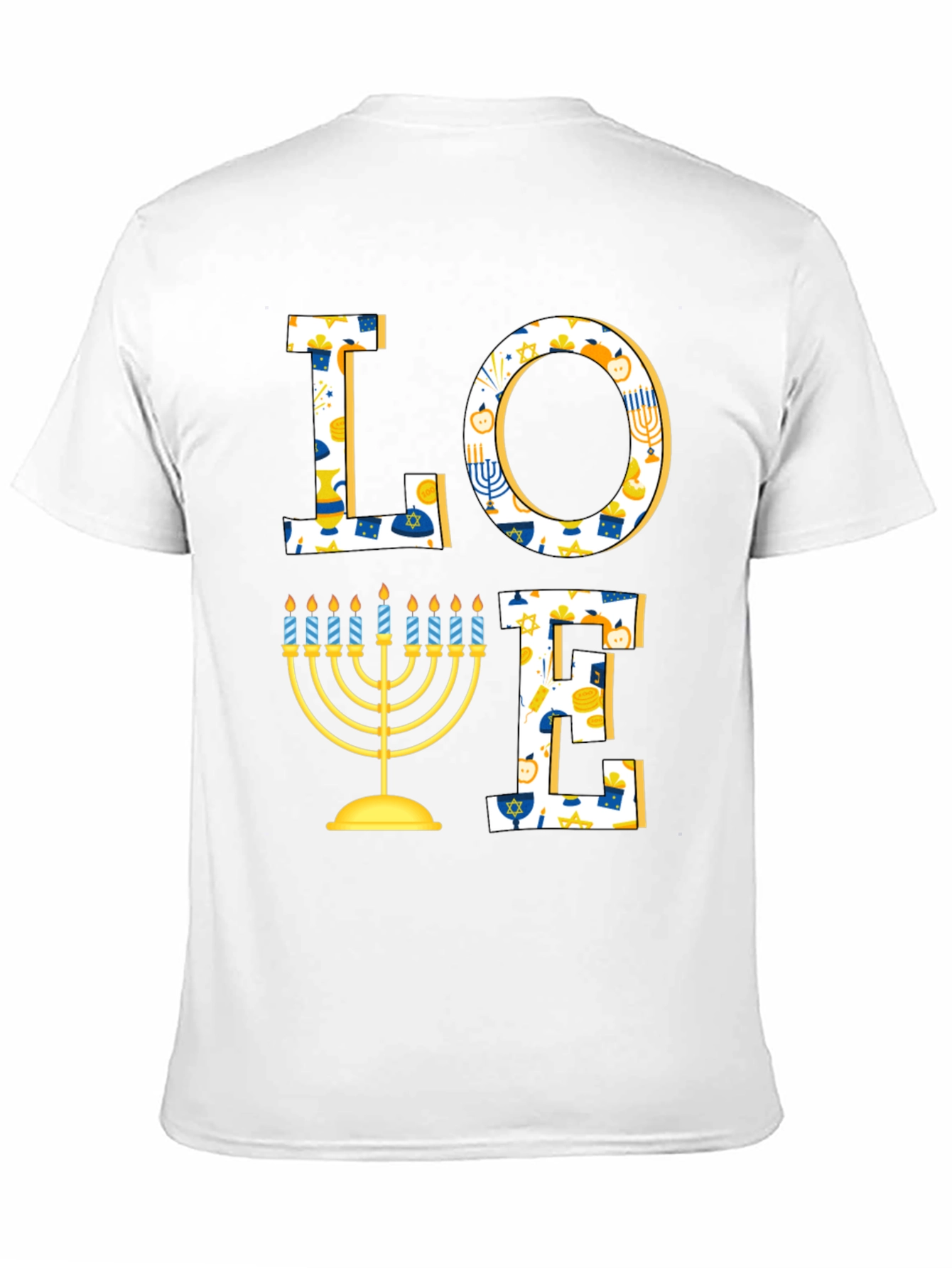 Hanukkah Love T-Shirt - Holiday Festive Graphic Tee