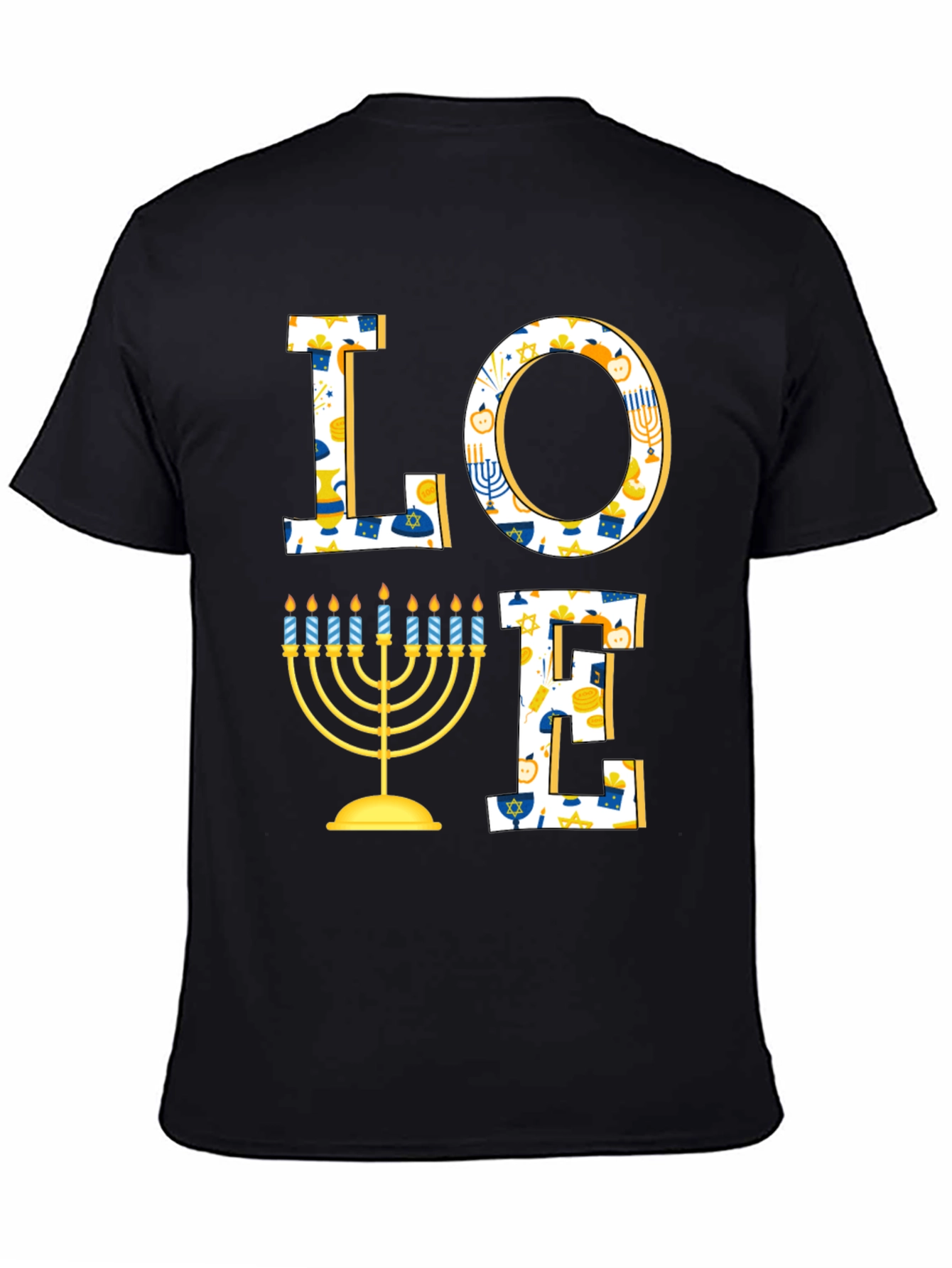 Hanukkah Love T-Shirt - Holiday Festive Graphic Tee