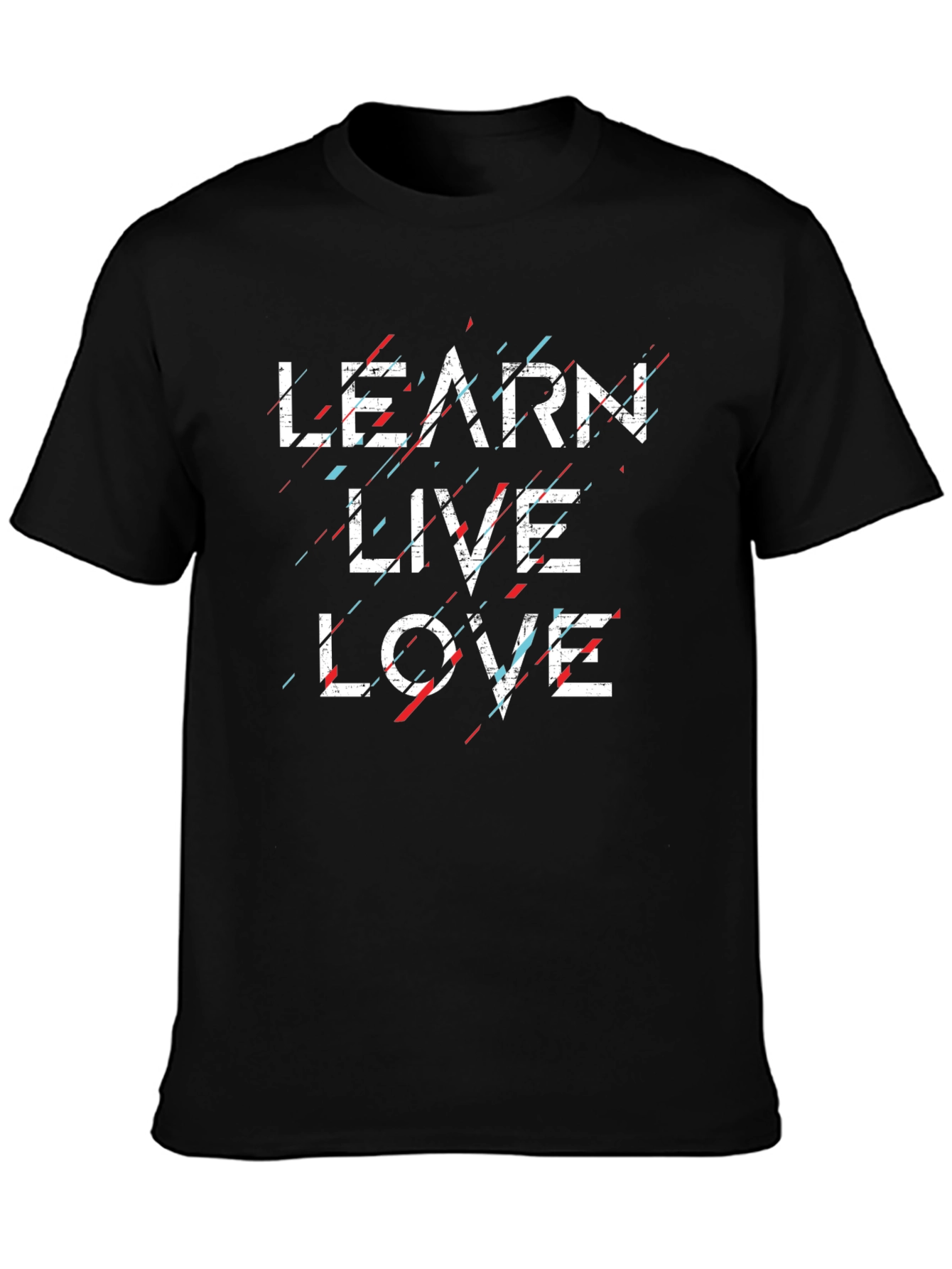 Learn Live Love Graphic T-Shirt - Black