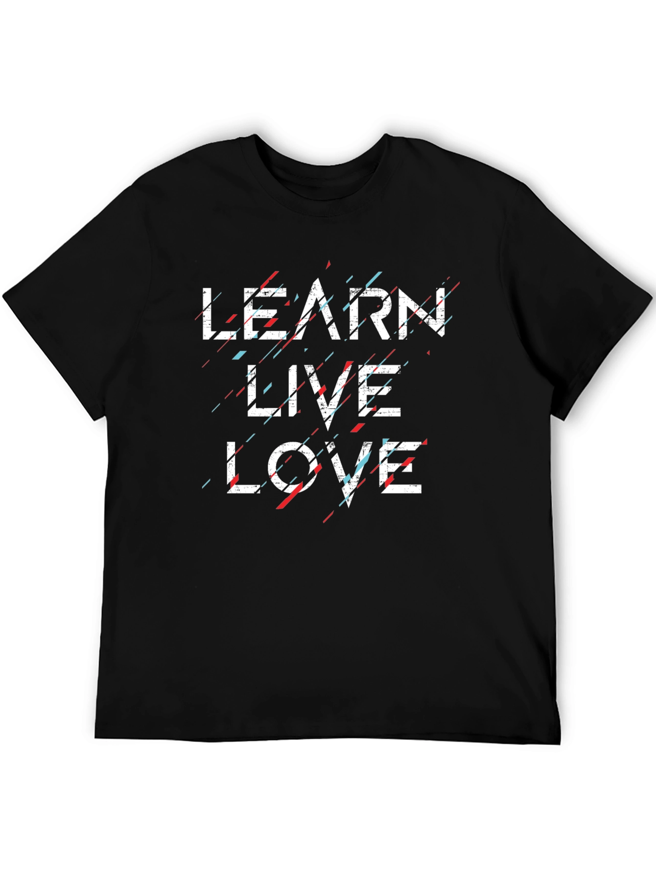 Learn Live Love Graphic T-Shirt - Black