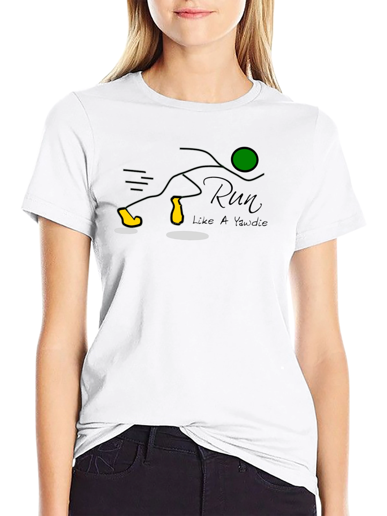 Run Like a Yawdie T-Shirt: Fun Graphic Tee