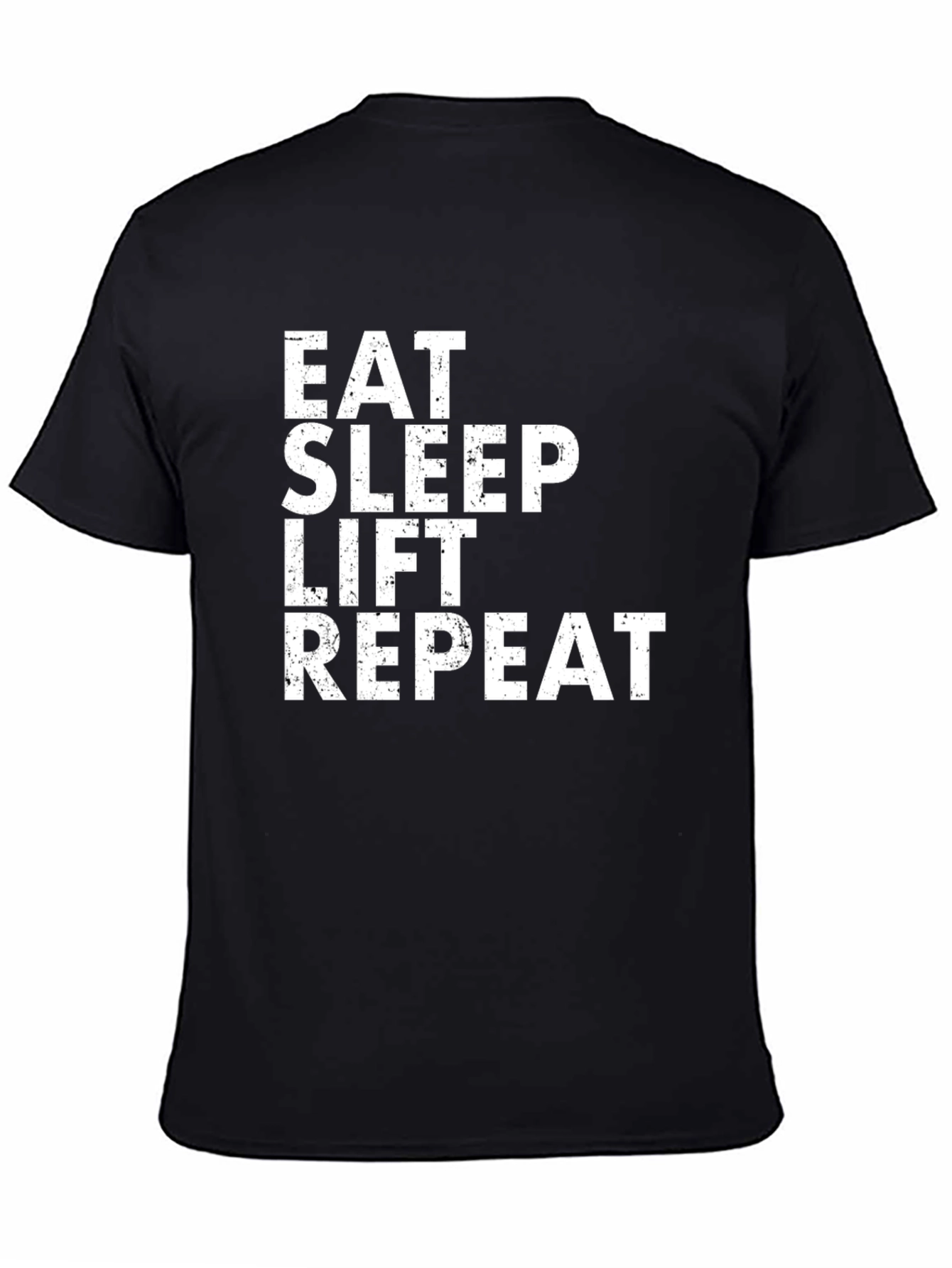Eat Sleep Lift Repeat Black T-Shirt