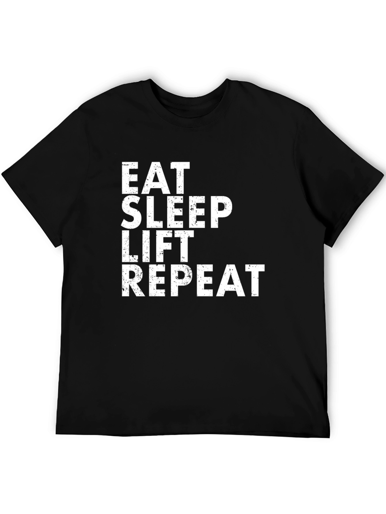 Eat Sleep Lift Repeat Black T-Shirt