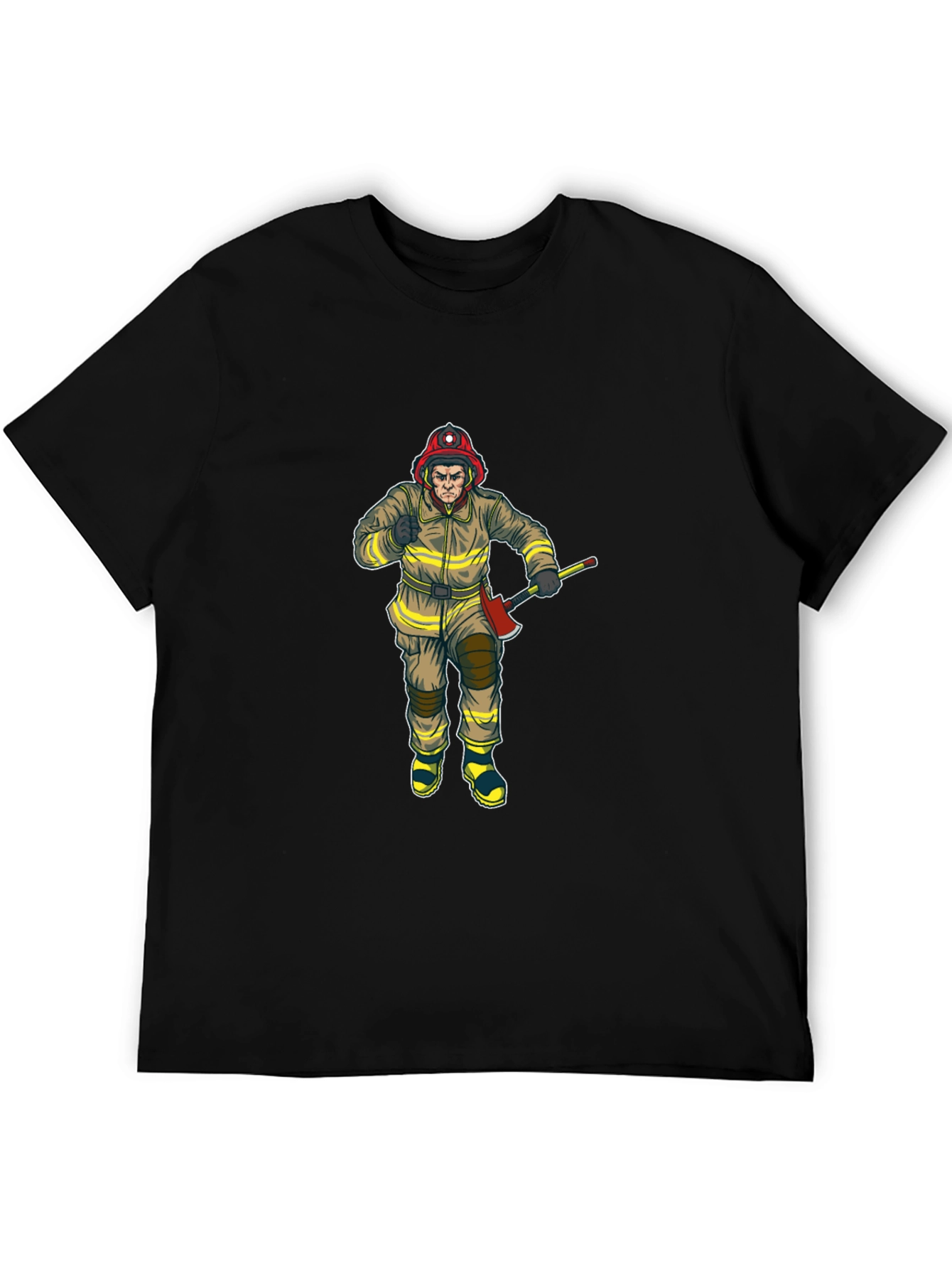 Firefighter Axe Black T-Shirt