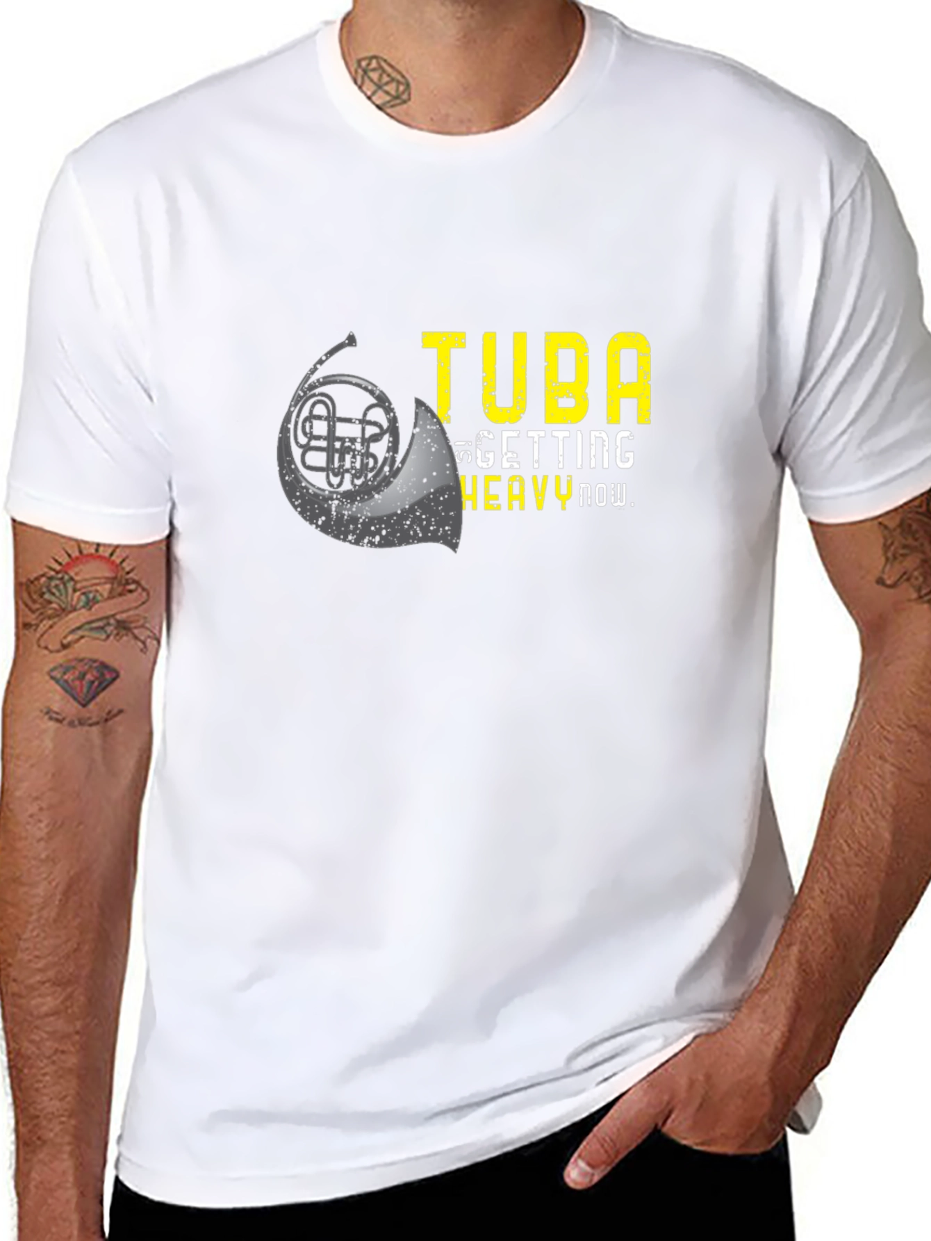 Tuba Getting Heavy Now Graphic T-Shirt