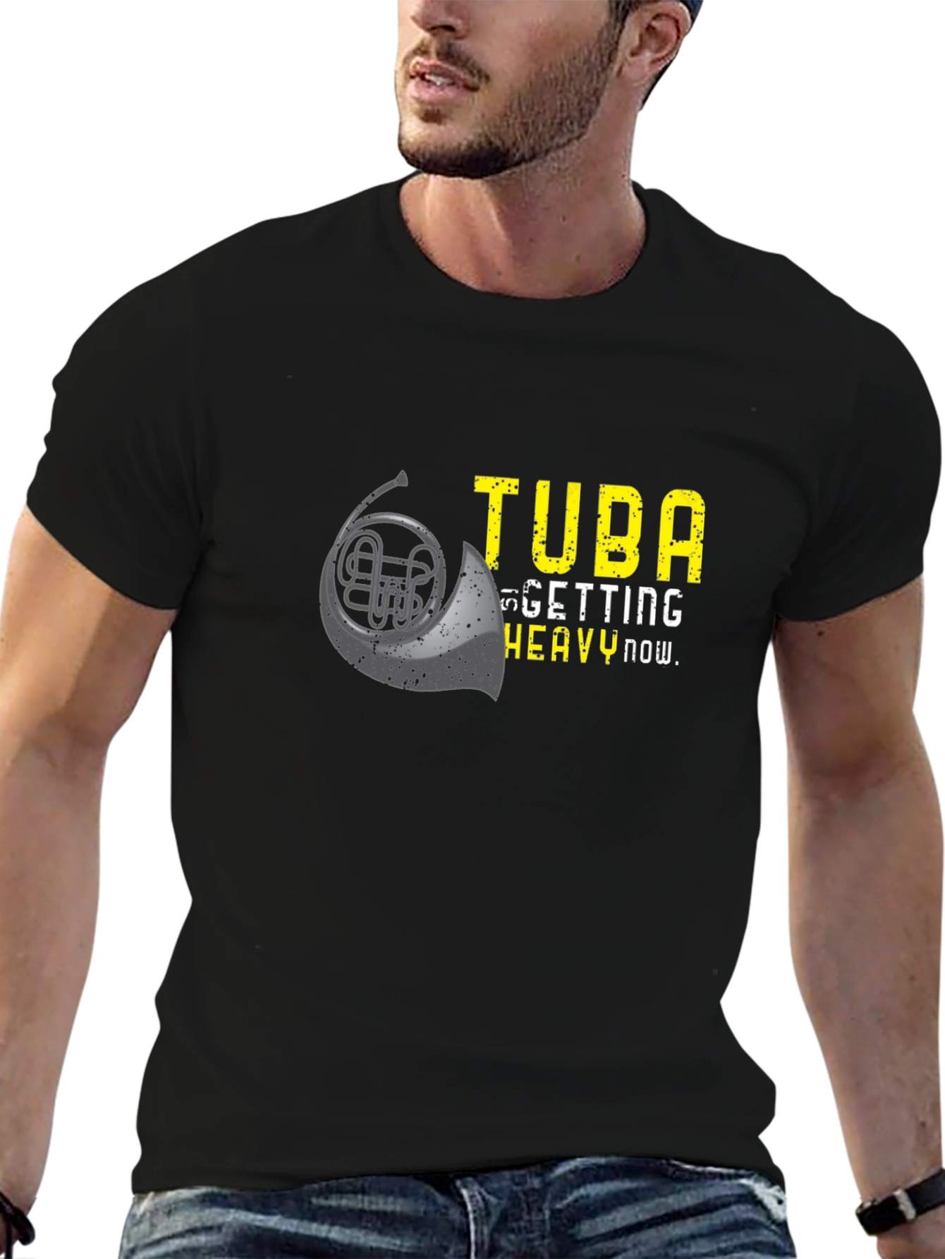 Tuba Getting Heavy Now Graphic T-Shirt