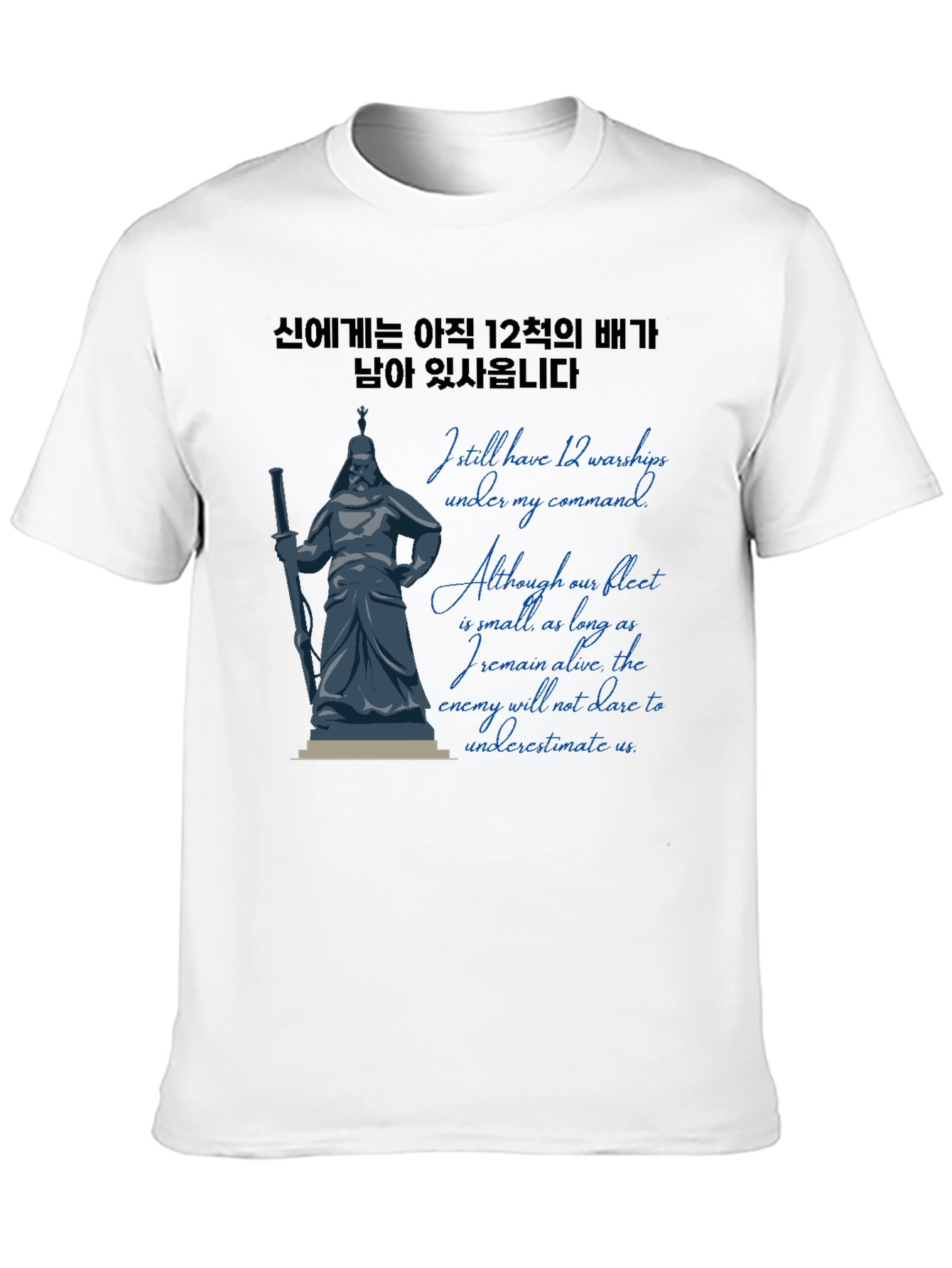 Yi Sun-sin Quote T-Shirt - 12 Warships
