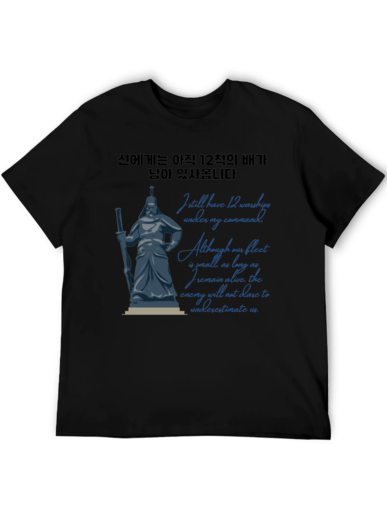 Yi Sun-sin Quote T-Shirt - 12 Warships