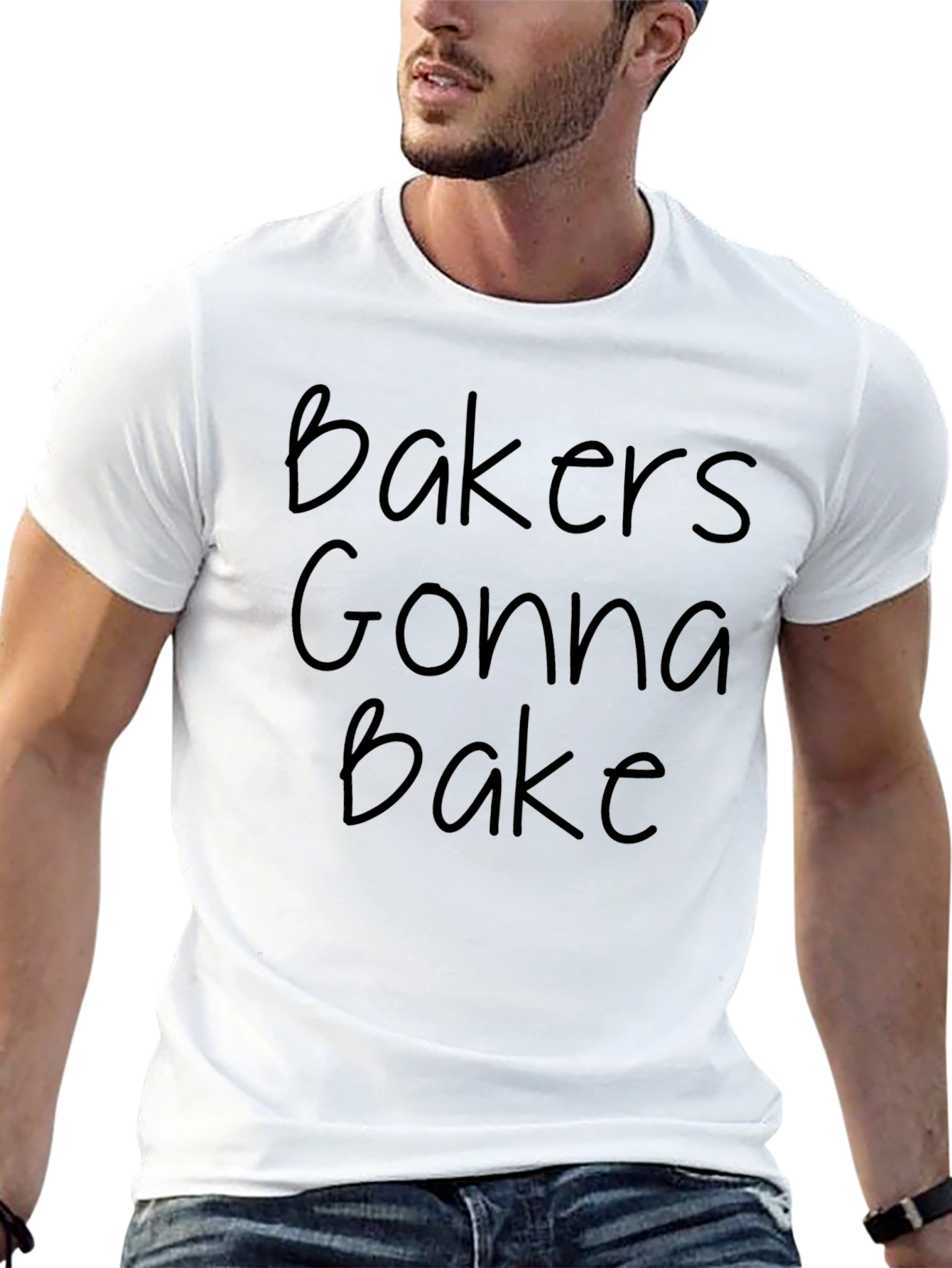Bakers Gonna Bake Crewneck T-Shirt - Funny Baking Tee