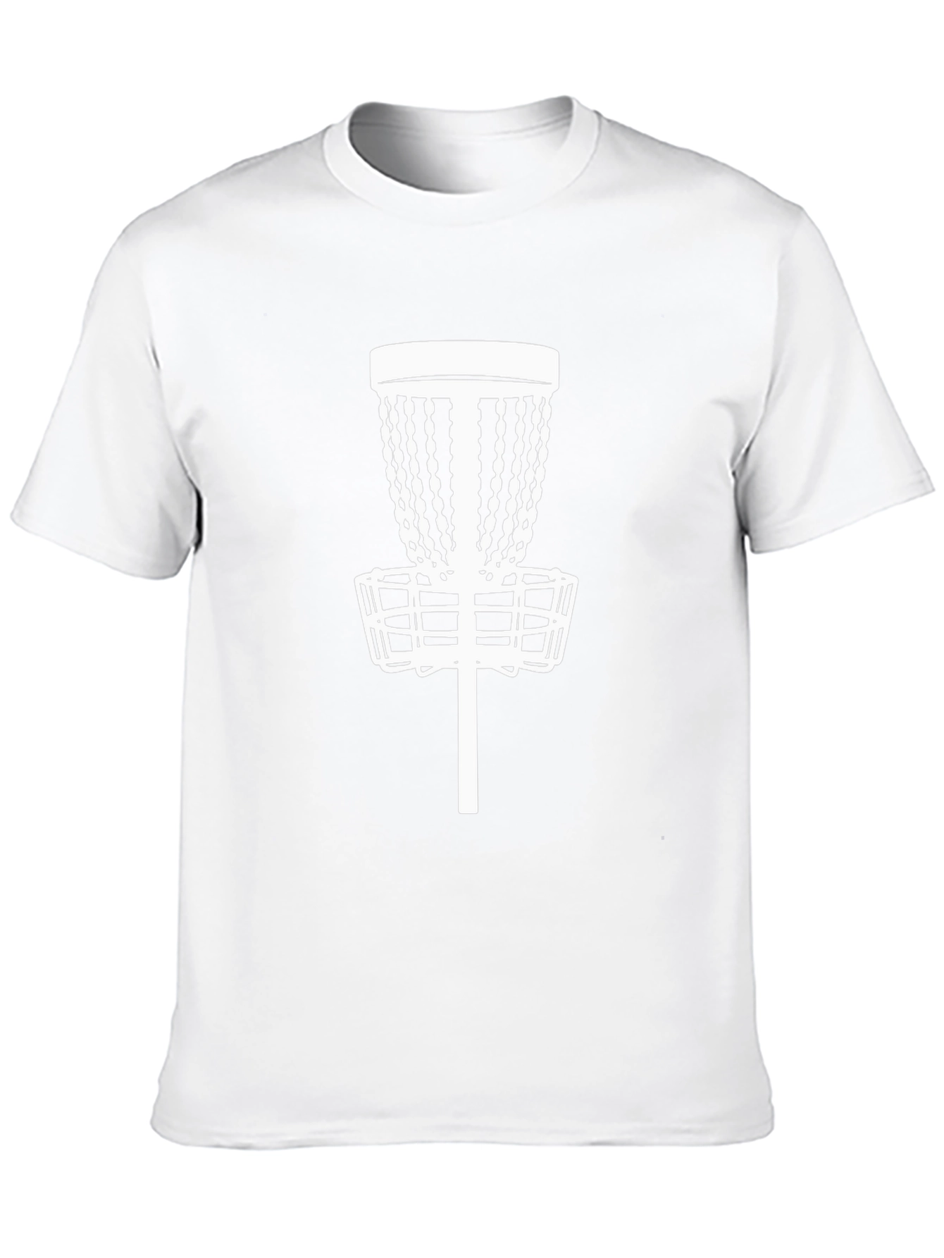 Disc Golf Basket Tee - Black Cotton Casual Shirt