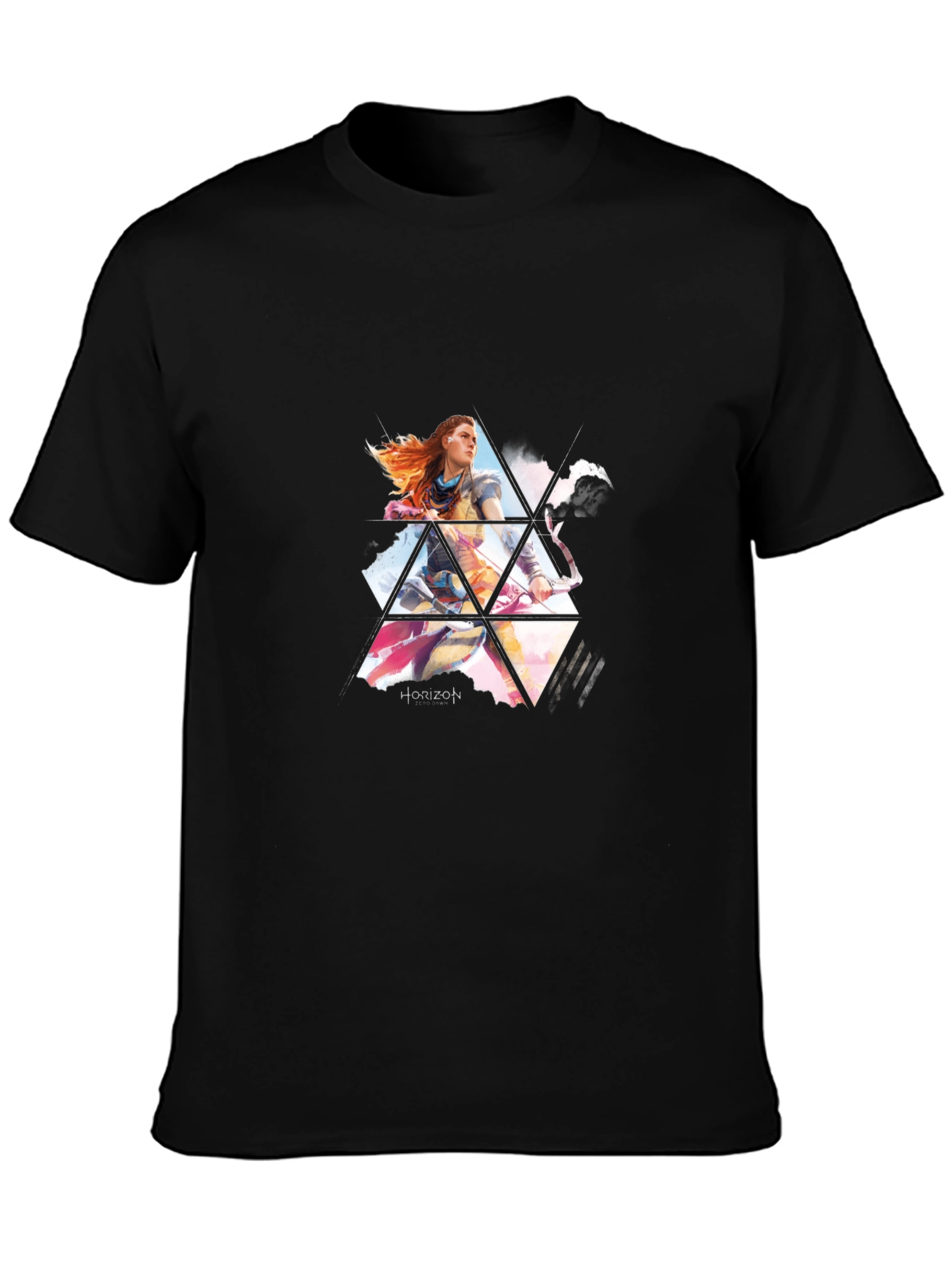Horizon Forbidden West Mens Black T-Shirt