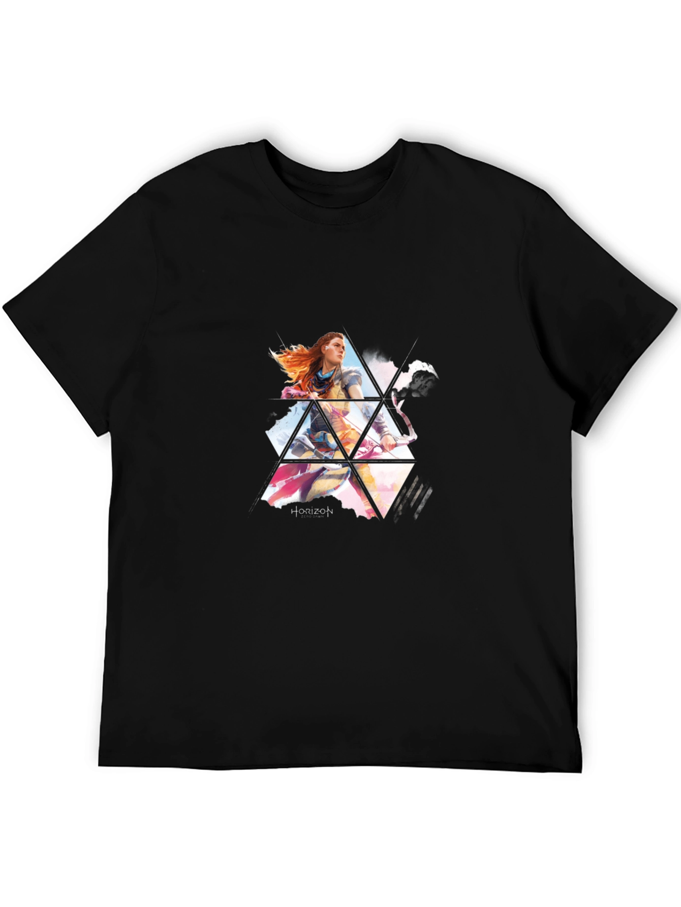 Horizon Forbidden West Mens Black T-Shirt