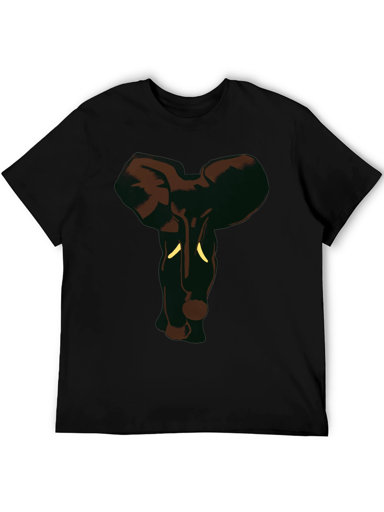 Elephant Graphic Black Tee
