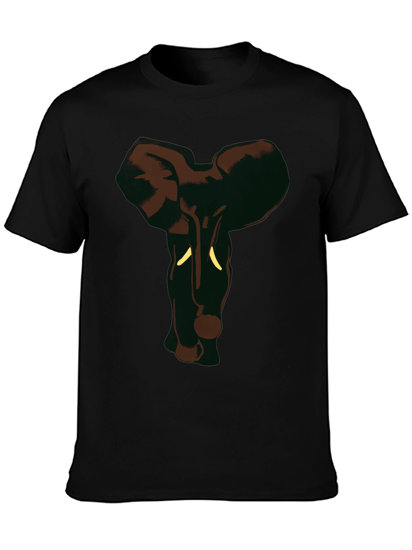 Elephant Graphic Black Tee