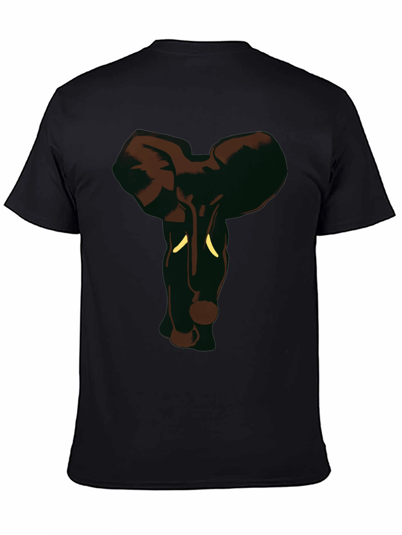Elephant Graphic Black Tee