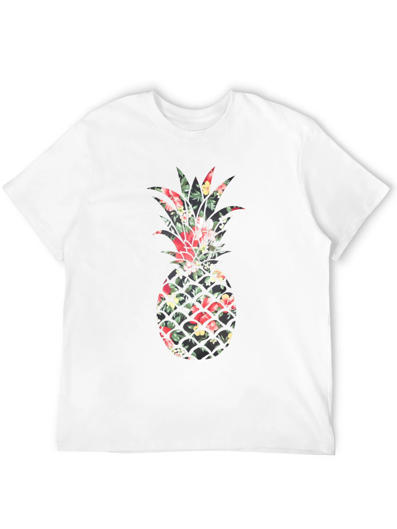 Floral Pineapple Print Tee