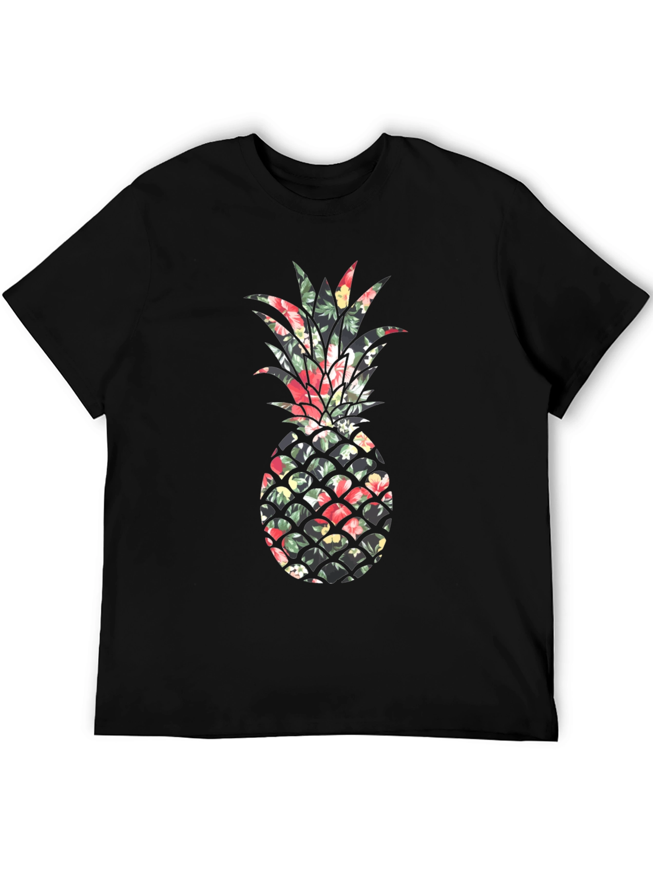 Floral Pineapple Print Tee