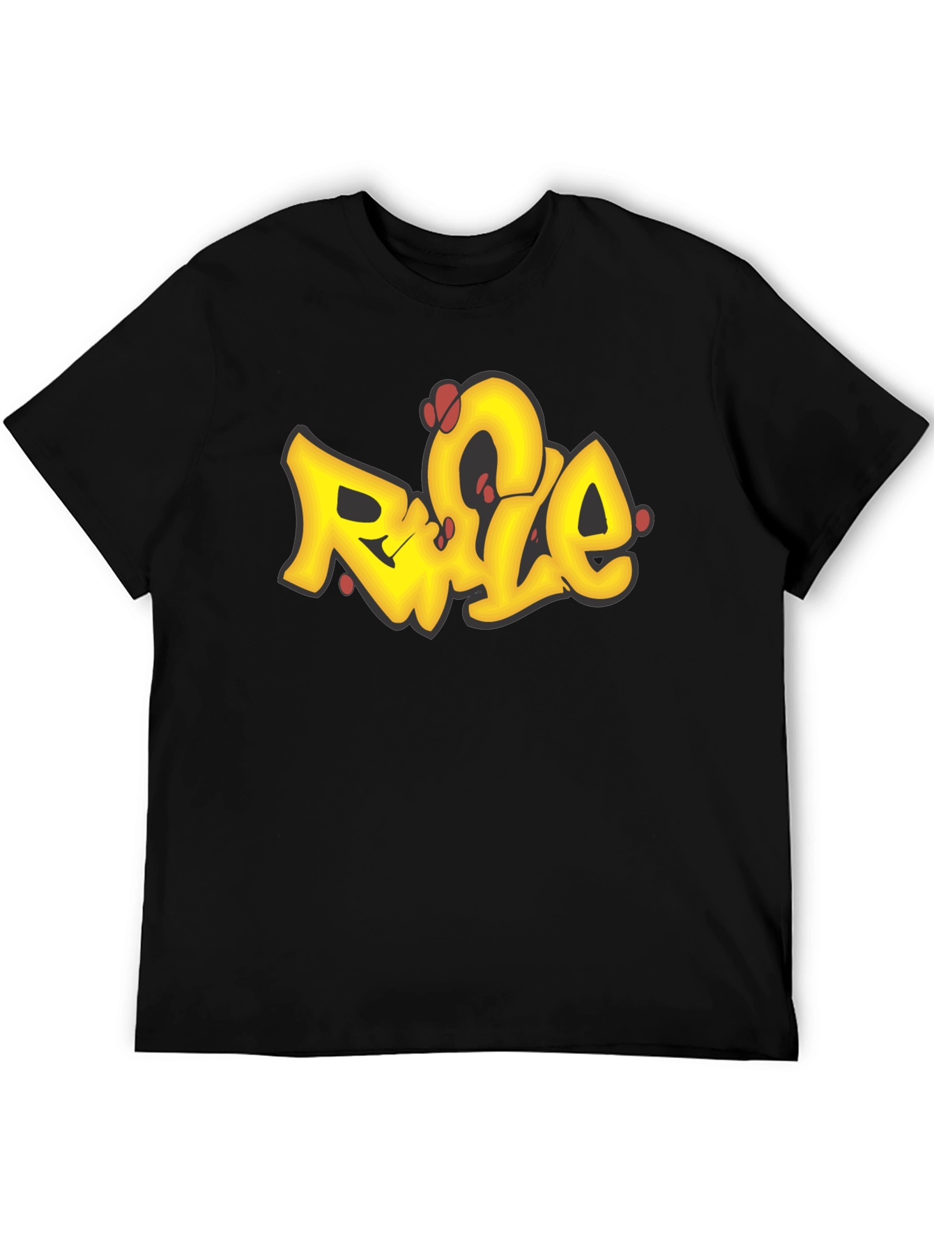 Graffiti Style Graphic Tee - Urban Black T-Shirt