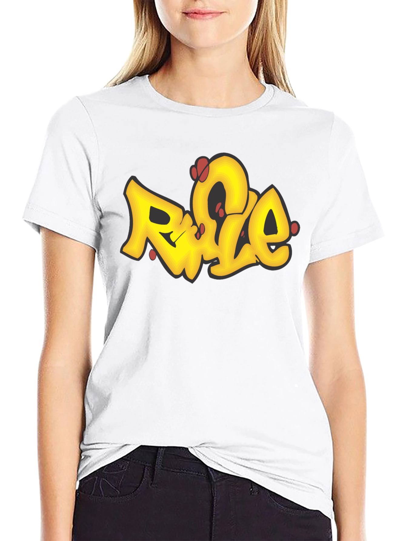 Graffiti Style Graphic Tee - Urban Black T-Shirt