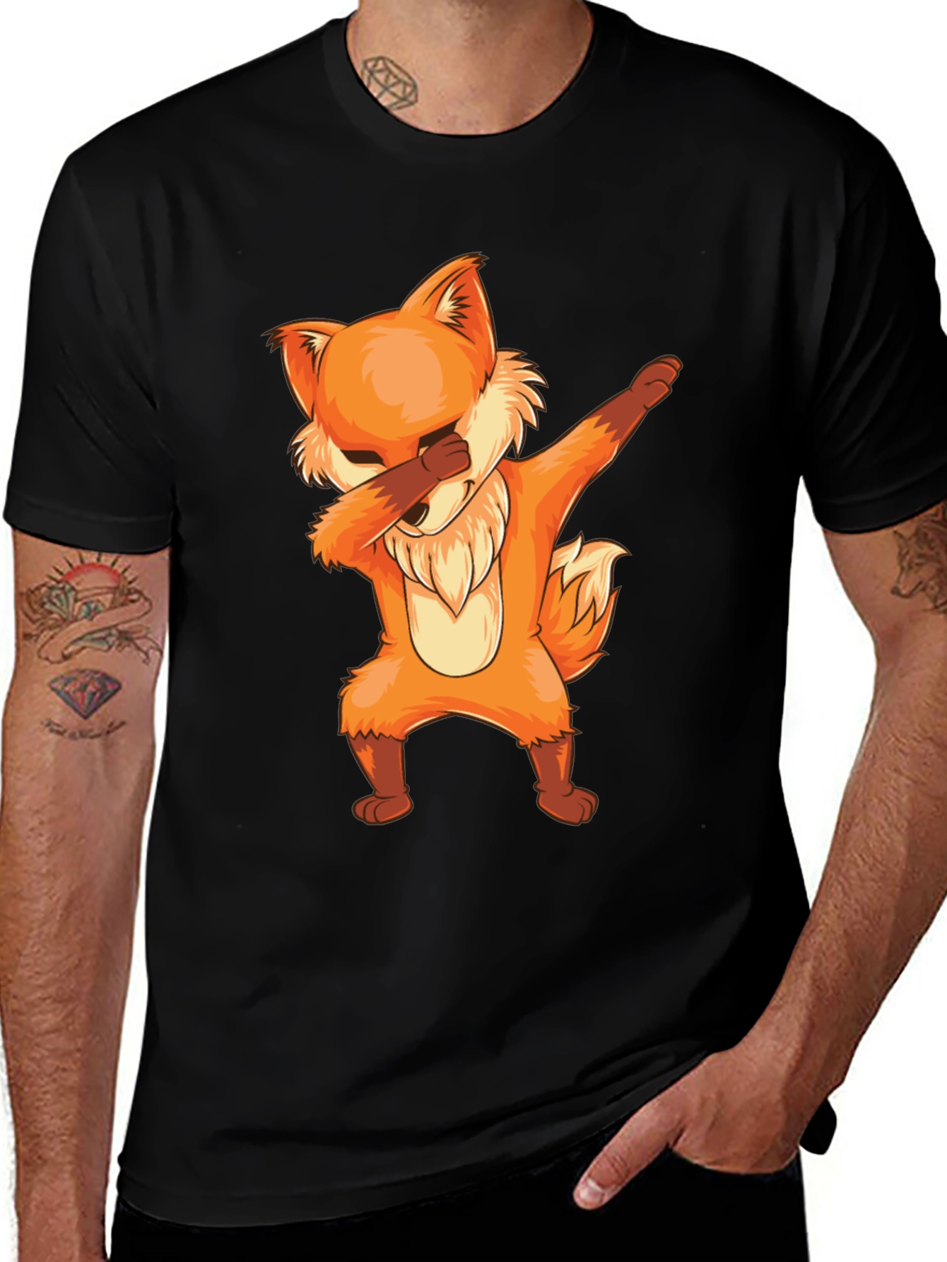 Dabbing Fox Graphic Tee - Cool & Trendy