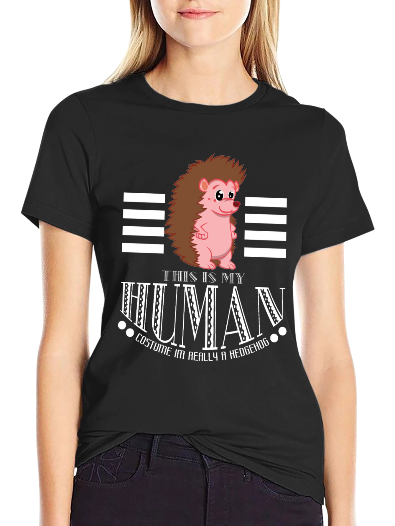 Funny Hedgehog Human Costume T-Shirt