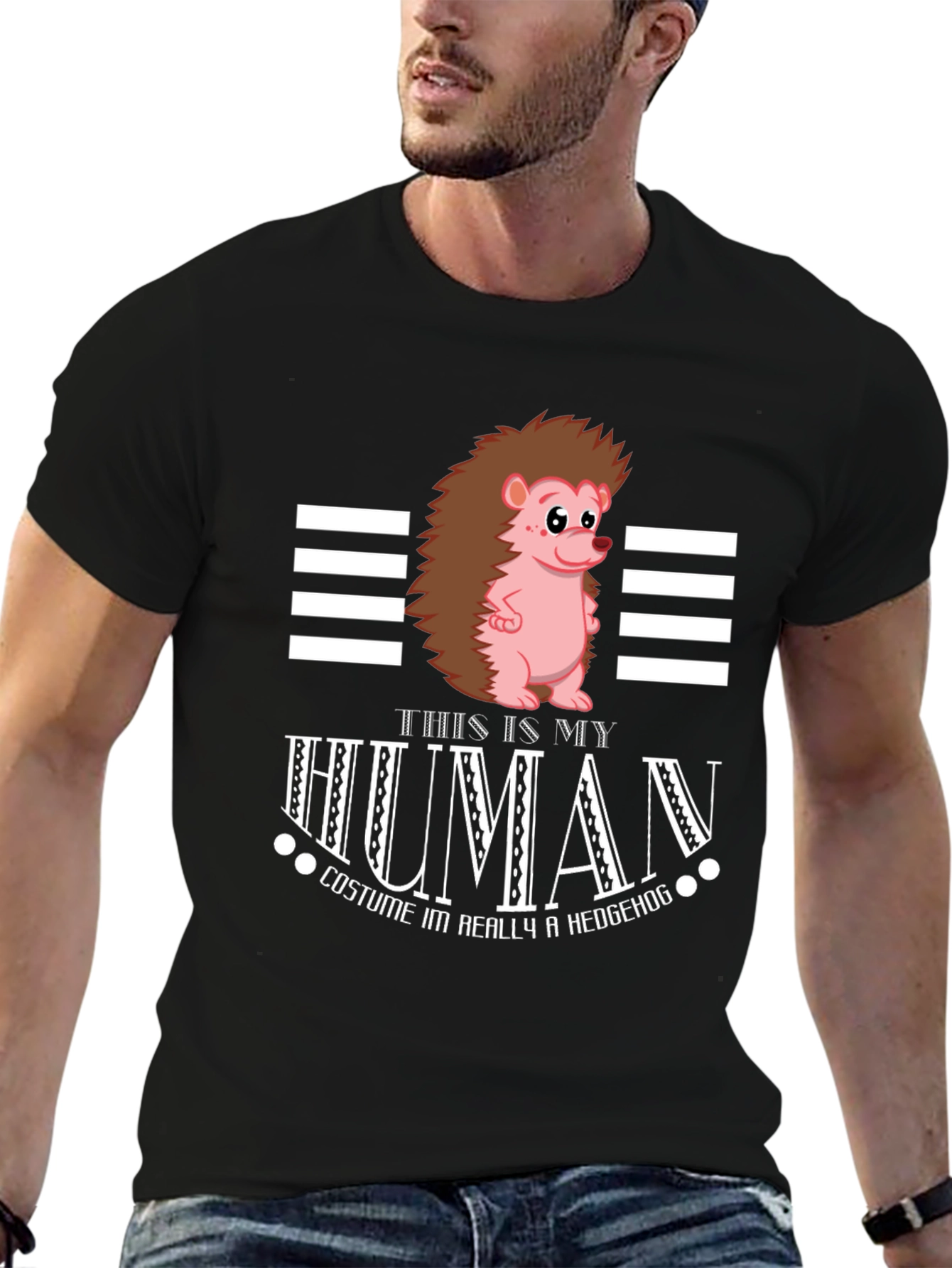 Funny Hedgehog Human Costume T-Shirt