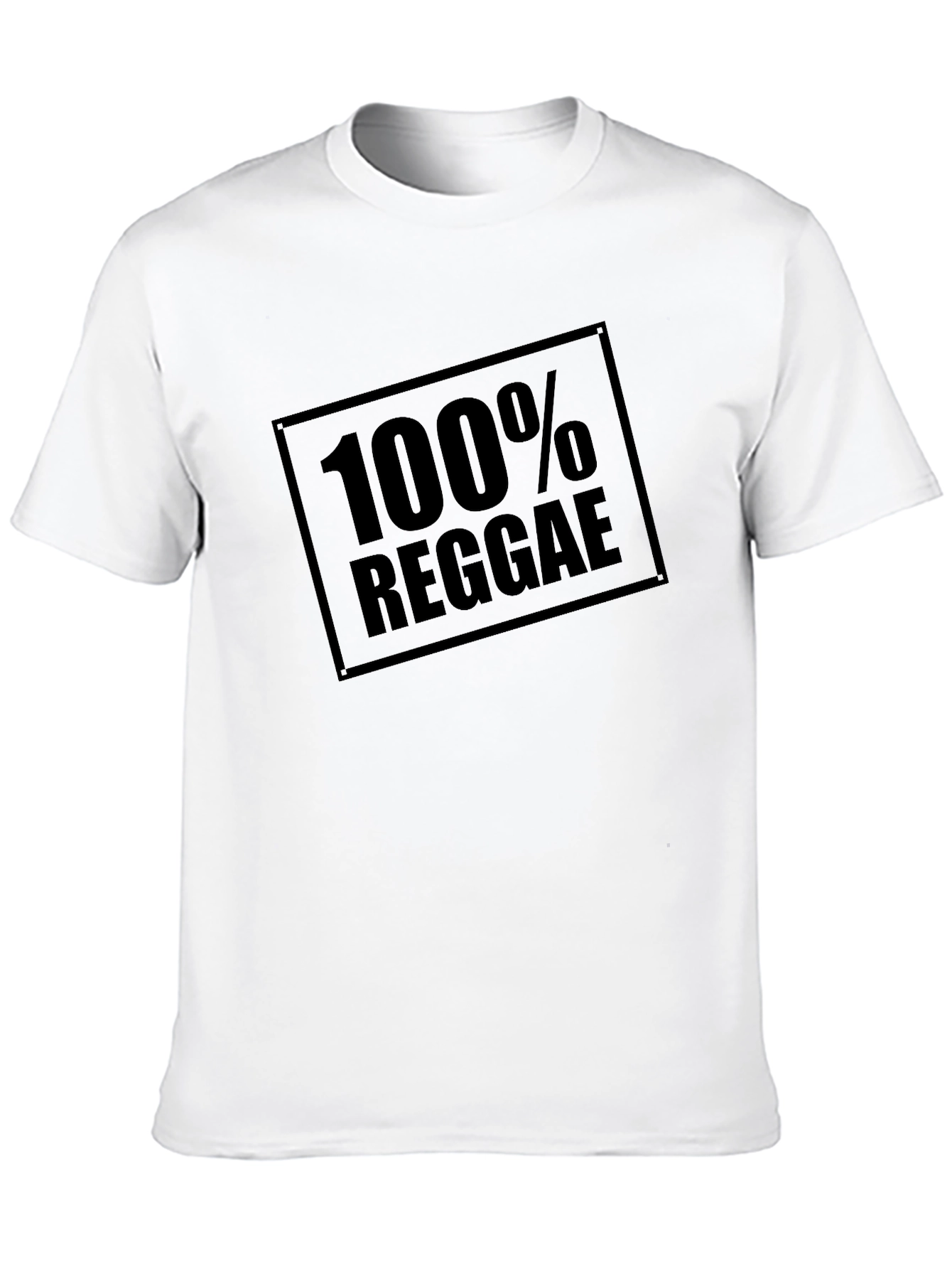 100% Reggae Graphic Tee - Classic Black T-Shirt