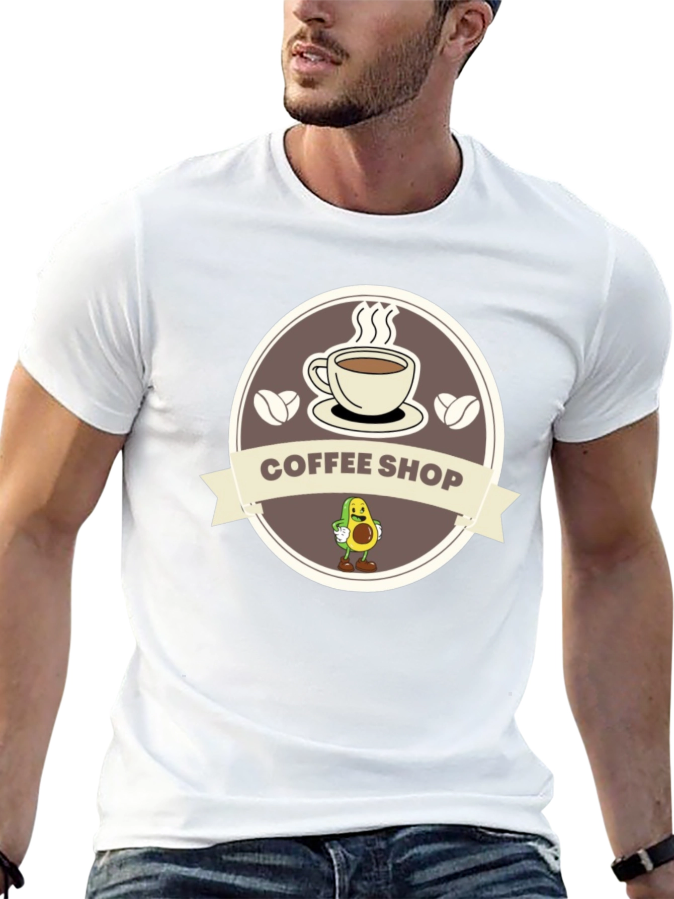 Coffee Shop Avocado T-Shirt