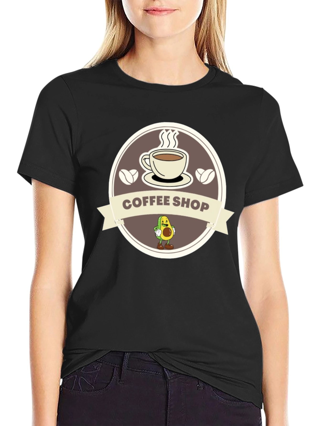 Coffee Shop Avocado T-Shirt