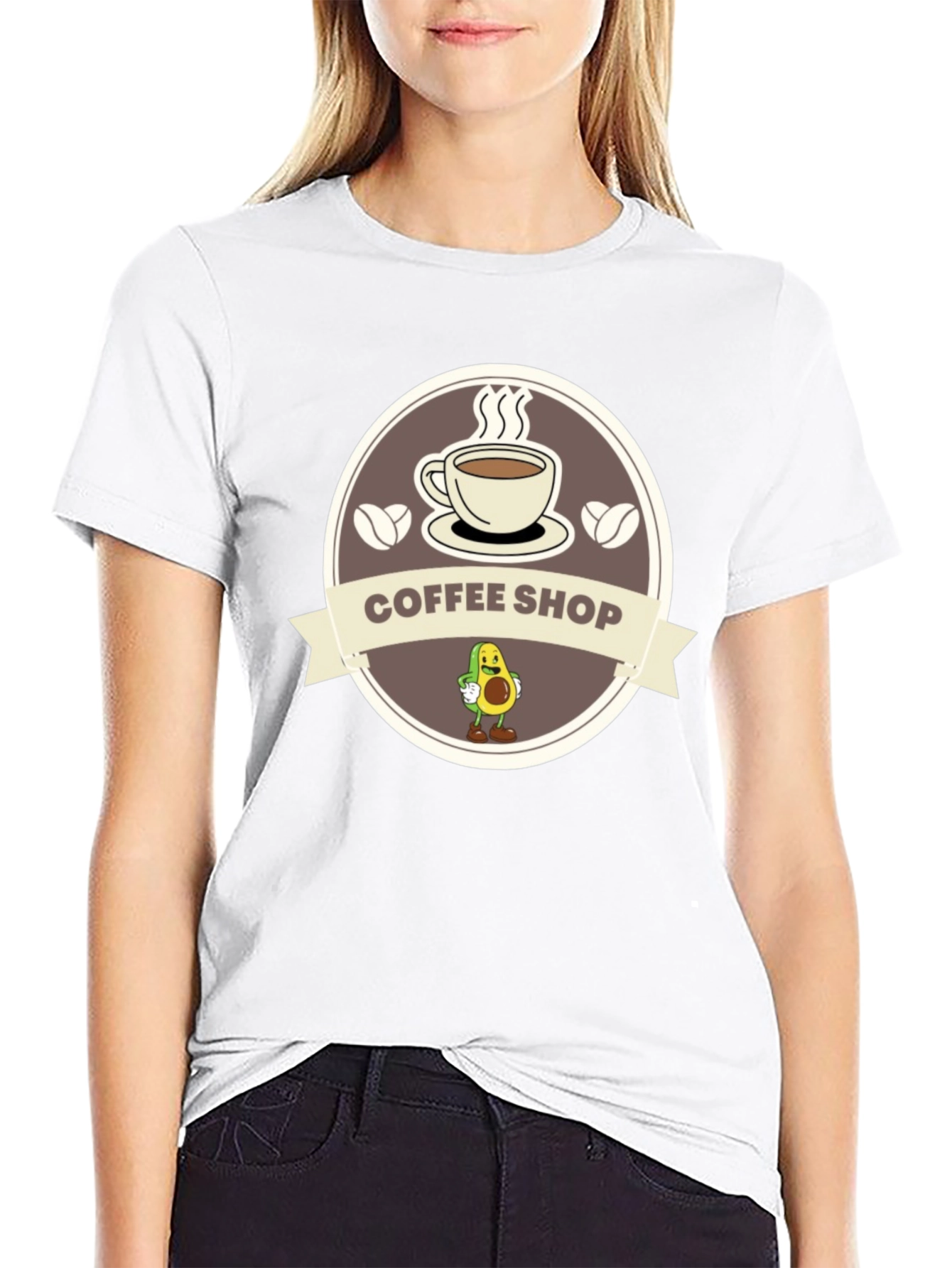 Coffee Shop Avocado T-Shirt