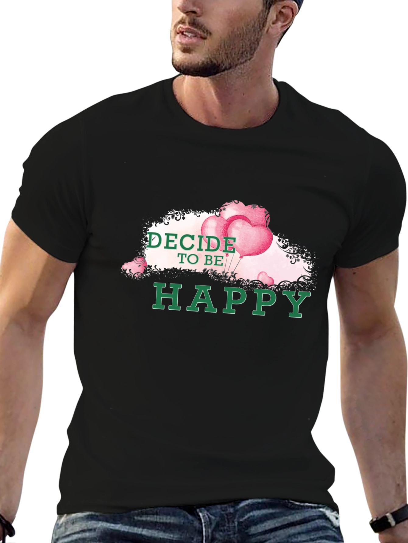 Decide To Be Happy Graphic Tee
