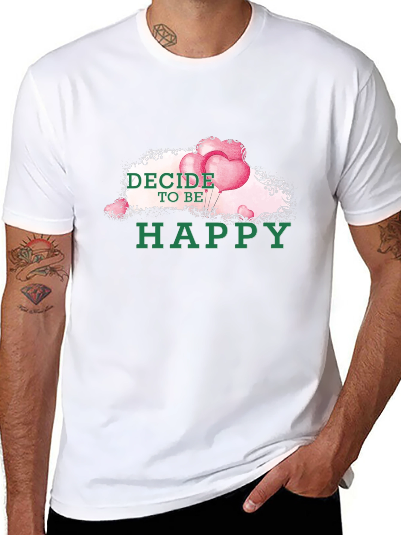Decide To Be Happy Graphic Tee
