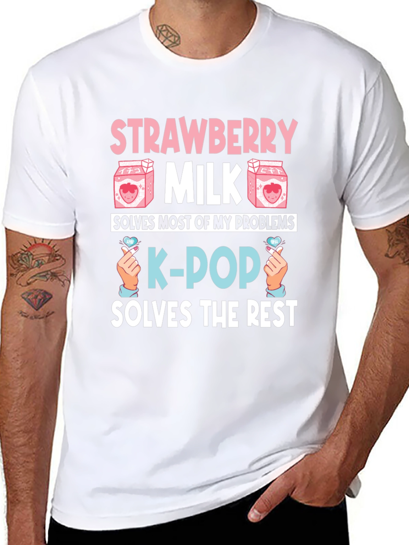 Strawberry Milk & K-Pop T-Shirt
