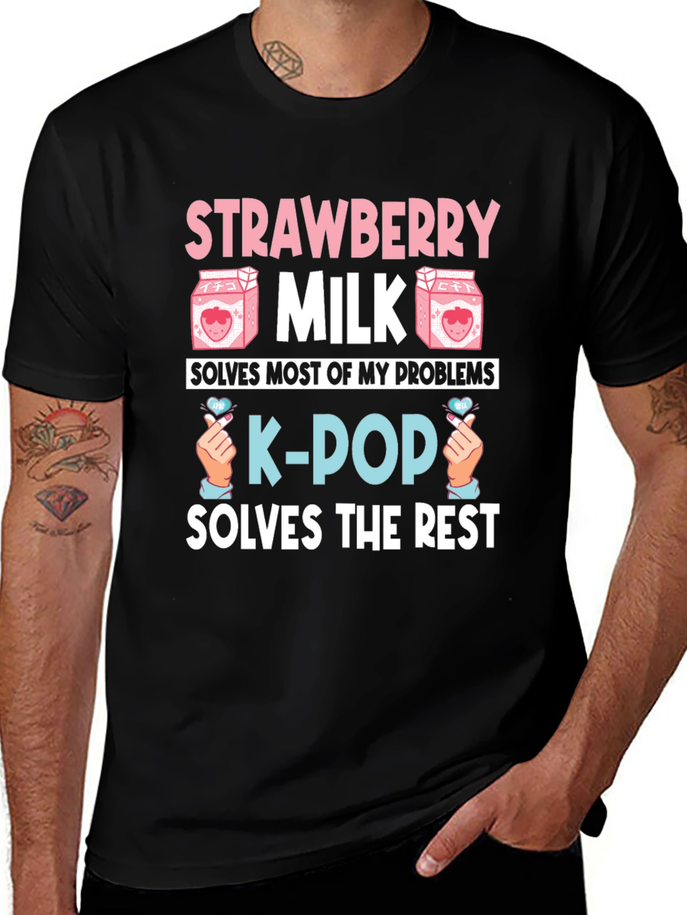 Strawberry Milk & K-Pop T-Shirt