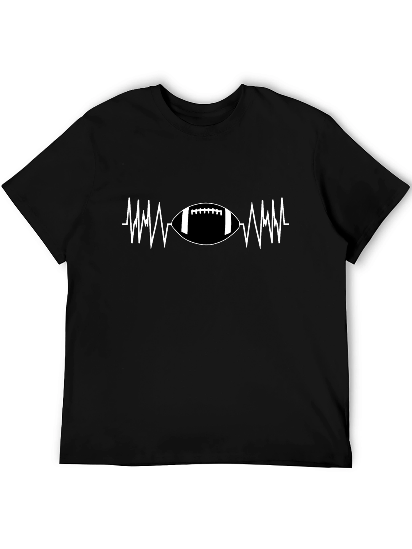 Football Heartbeat T-Shirt - Game Day Ready