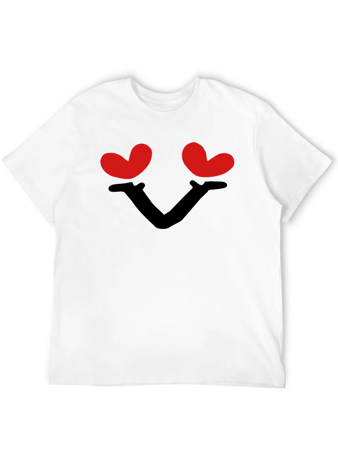 Heart Eyes Graphic Black T-Shirt - Love Tee