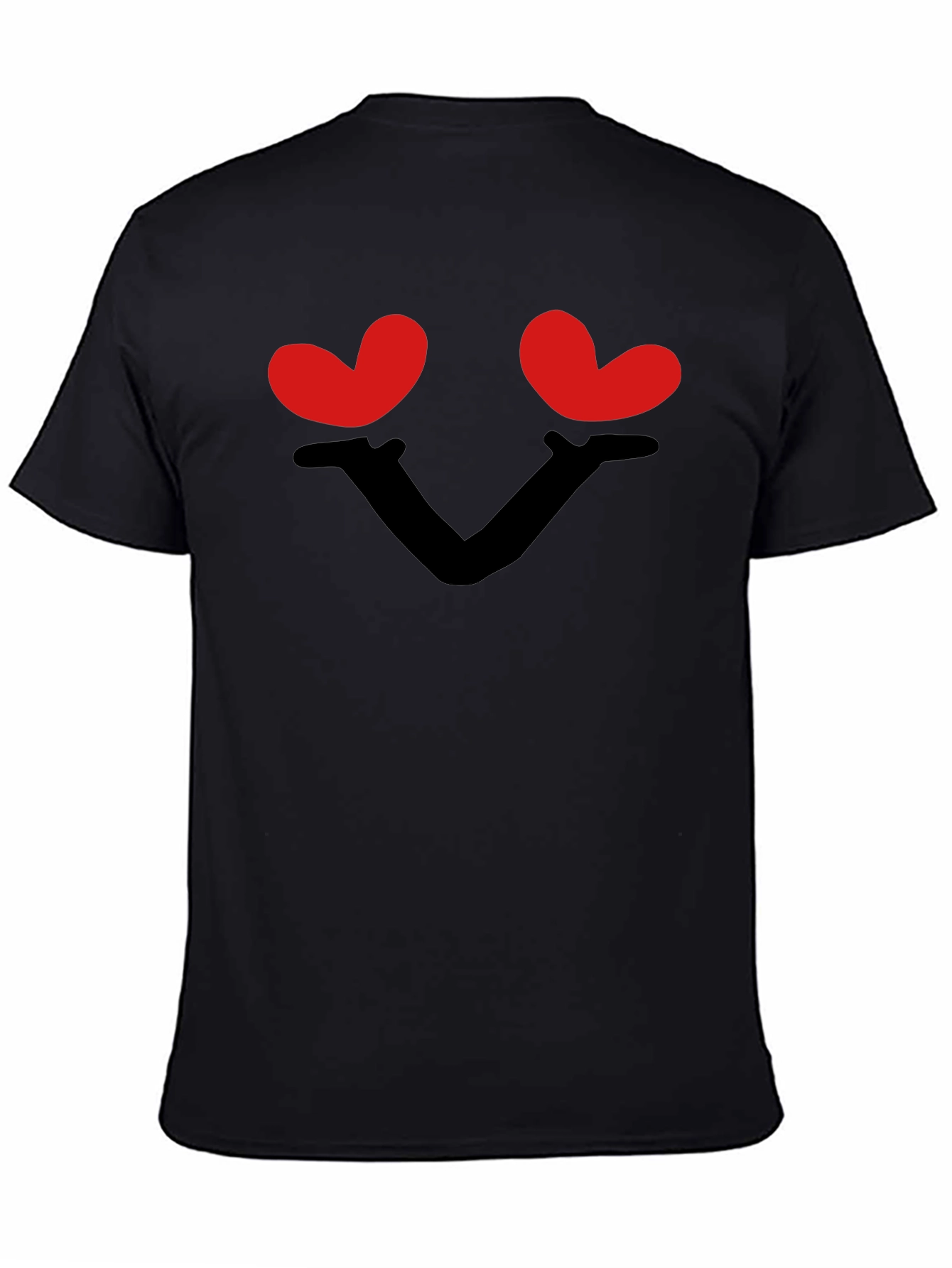 Heart Eyes Graphic Black T-Shirt - Love Tee