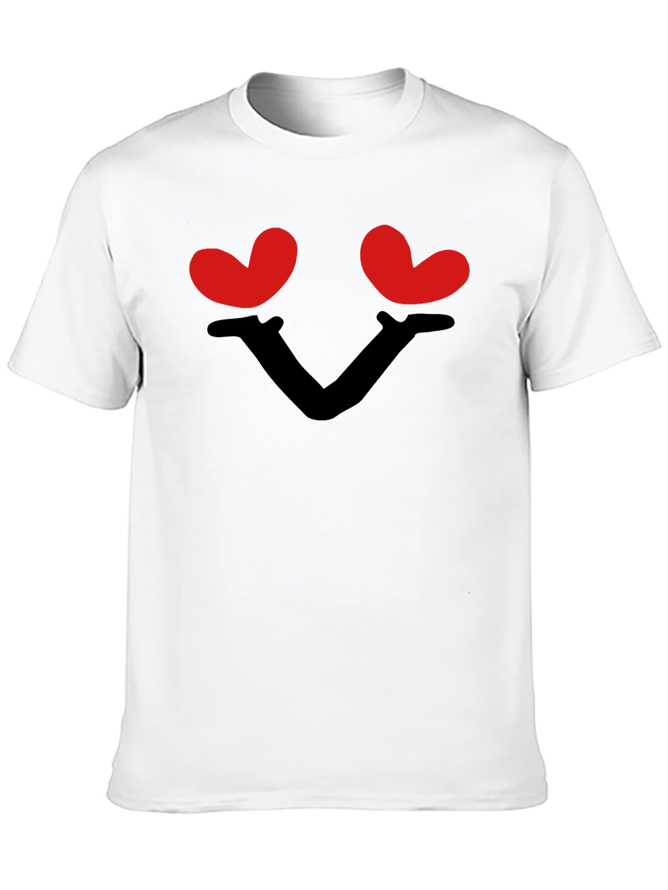Heart Eyes Graphic Black T-Shirt - Love Tee