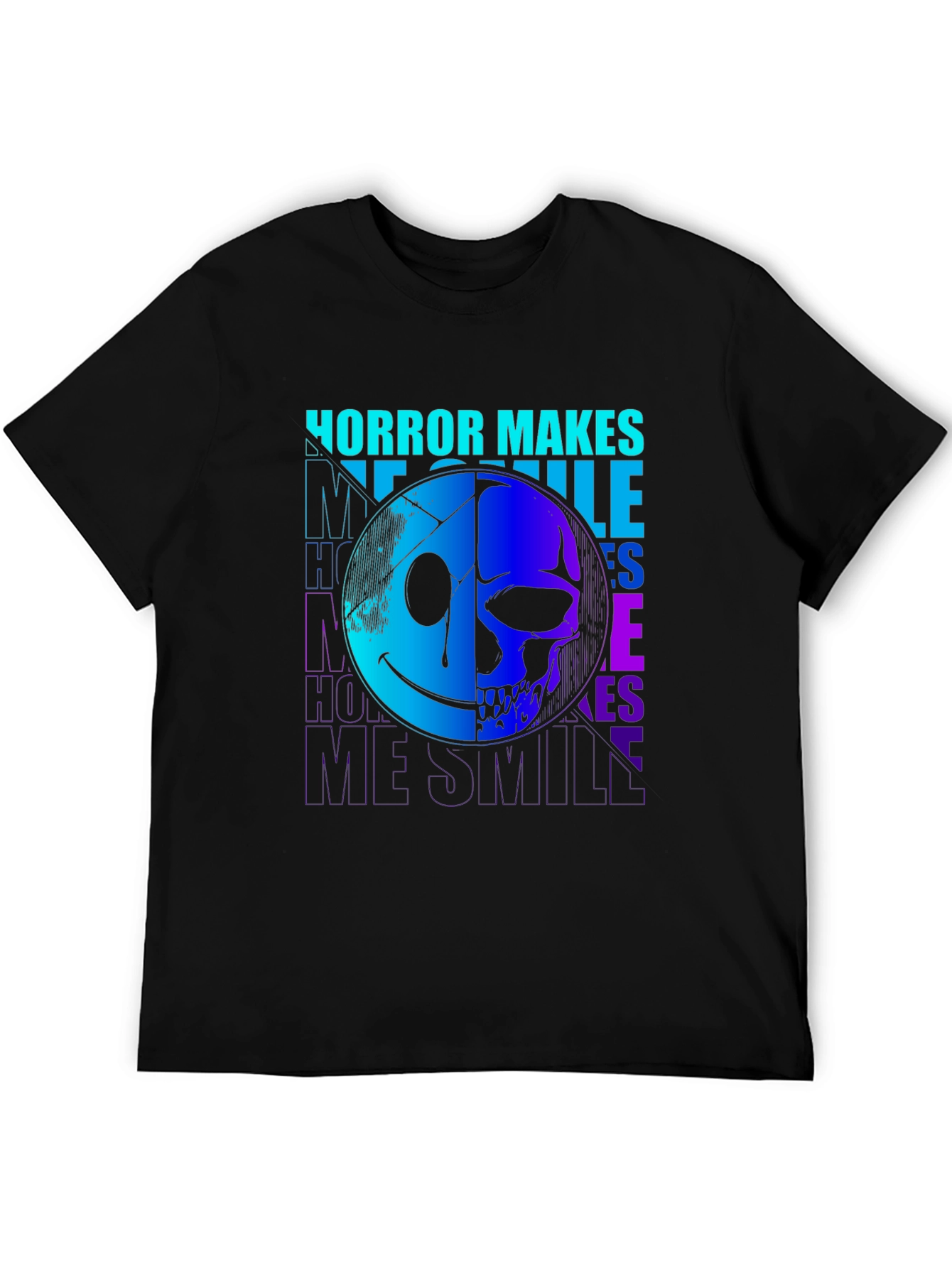 Horror Makes Me Smile Graphic Print T-Shirt