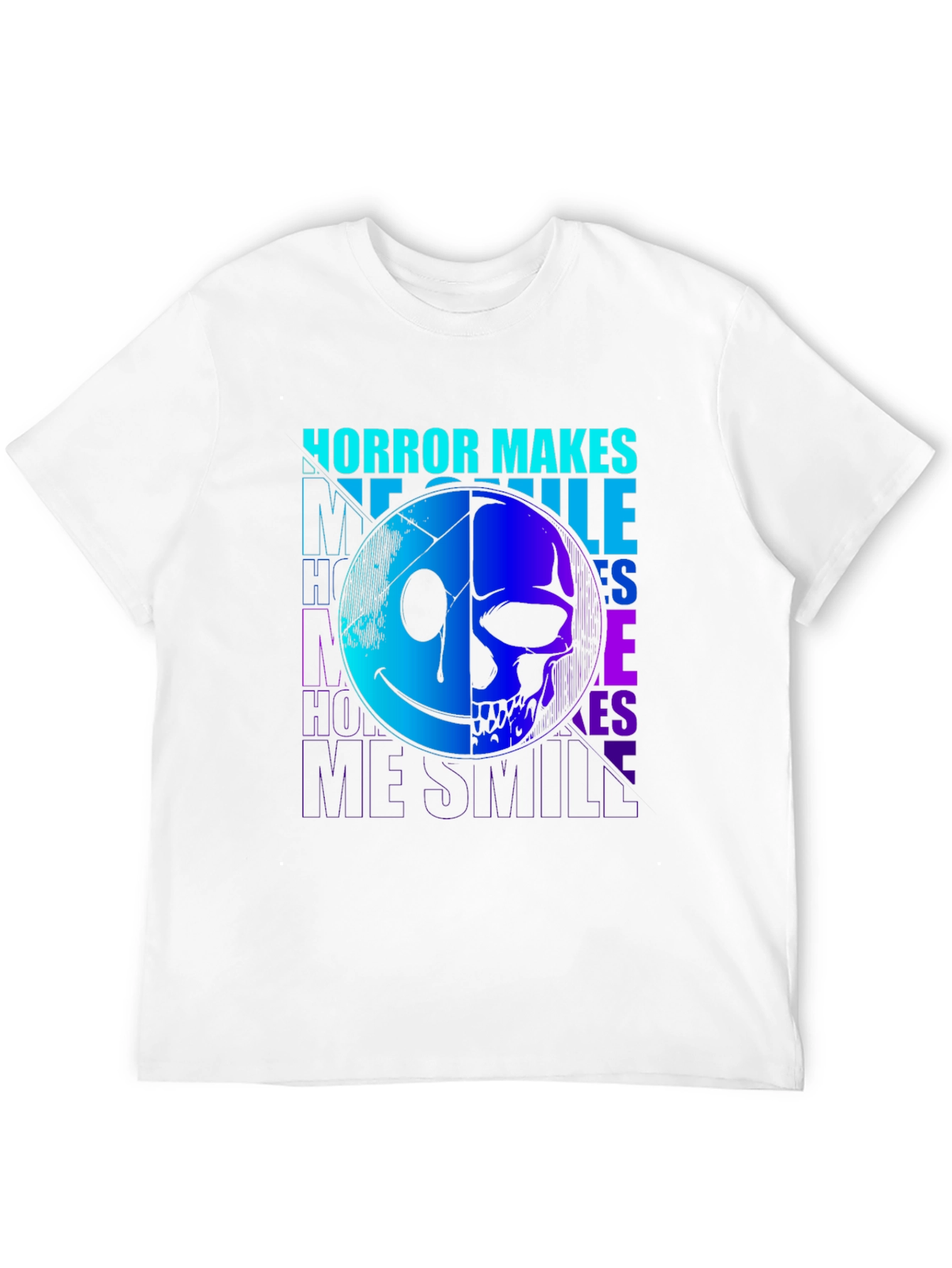 Horror Makes Me Smile Graphic Print T-Shirt