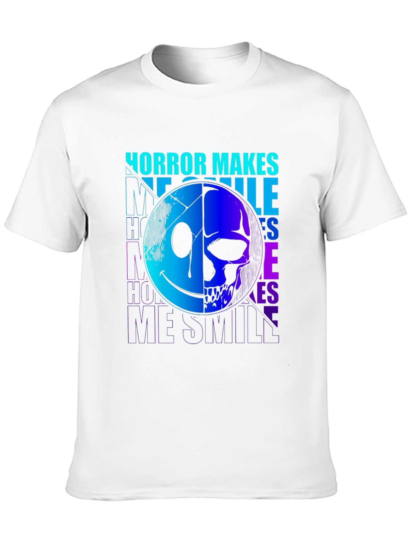 Horror Makes Me Smile Graphic Print T-Shirt